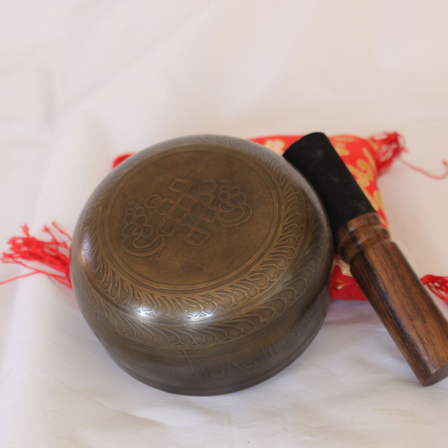 Etched Bronze Singing Bowl