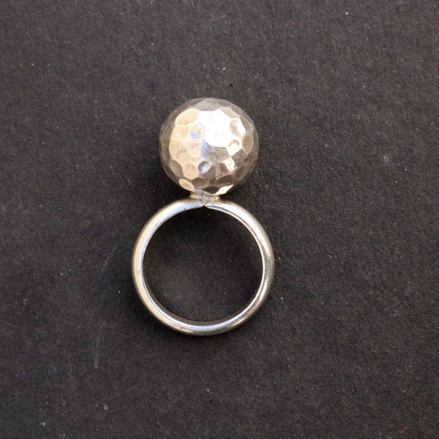 Silver Ball Ring