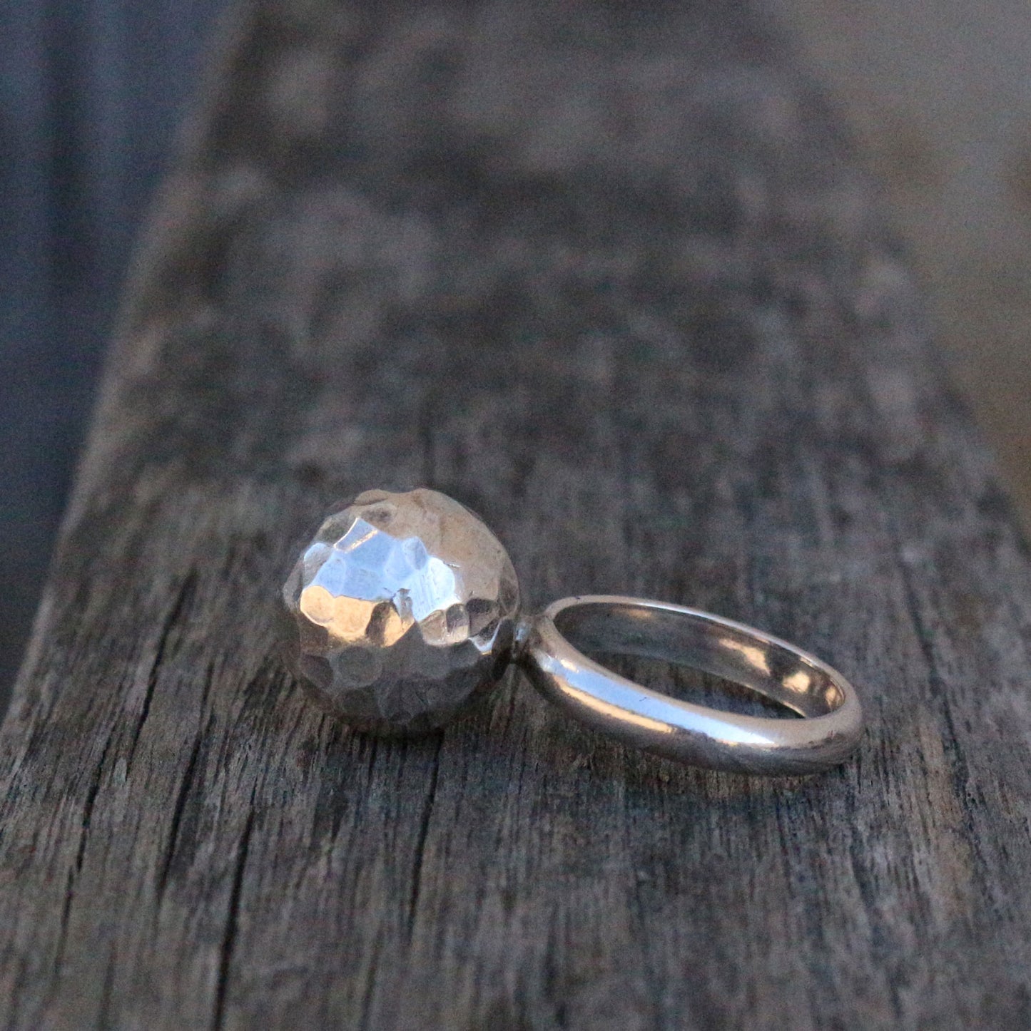 Silver Ball Ring
