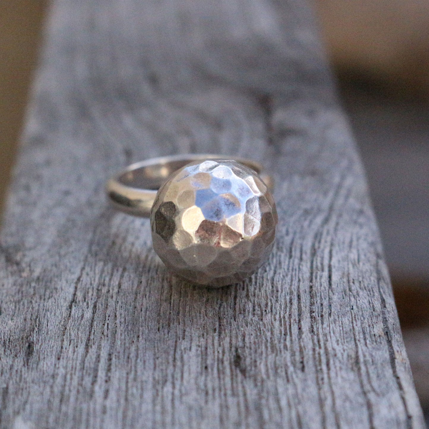 Silver Ball Ring
