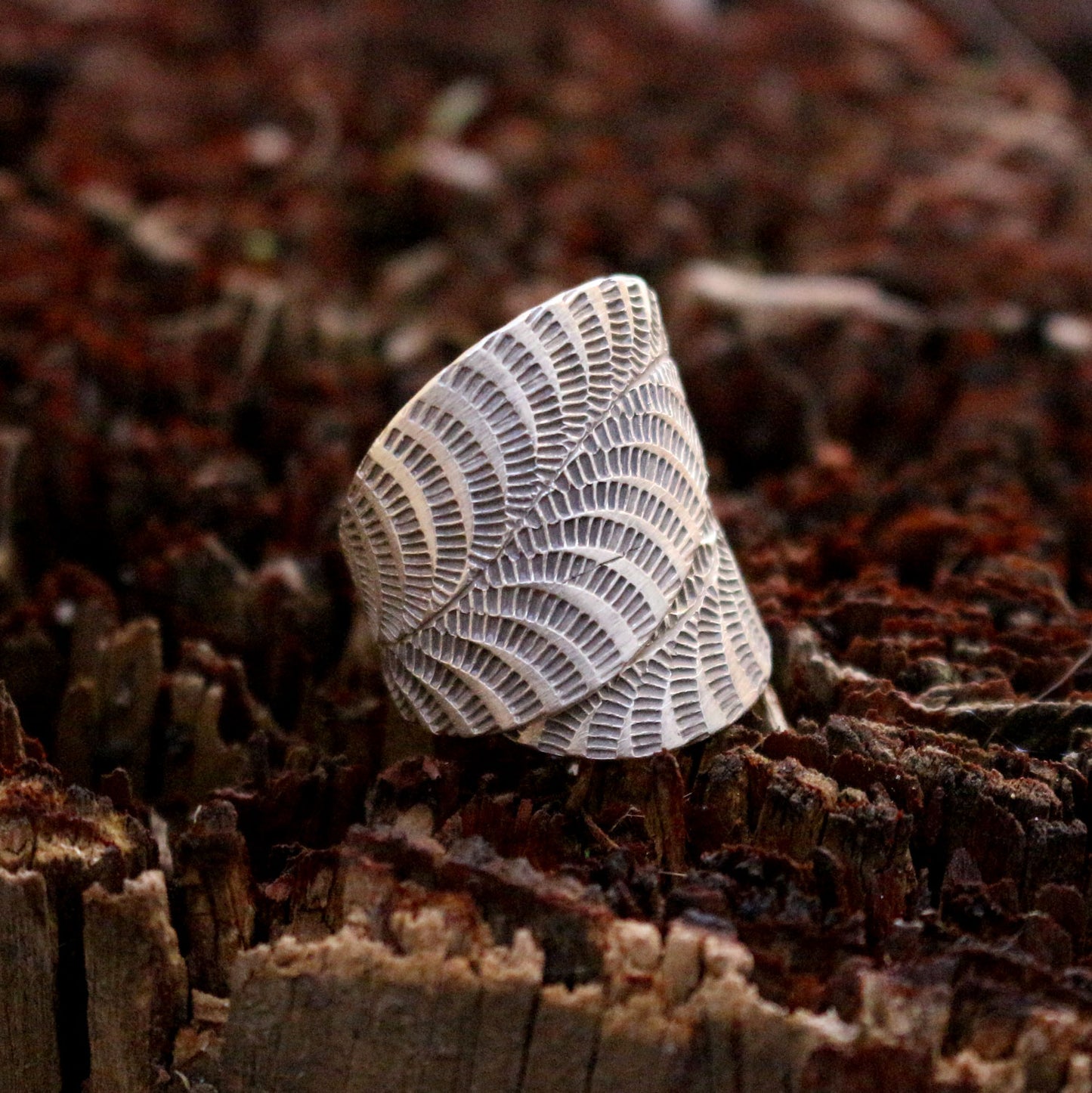 Silver Leaf Ring