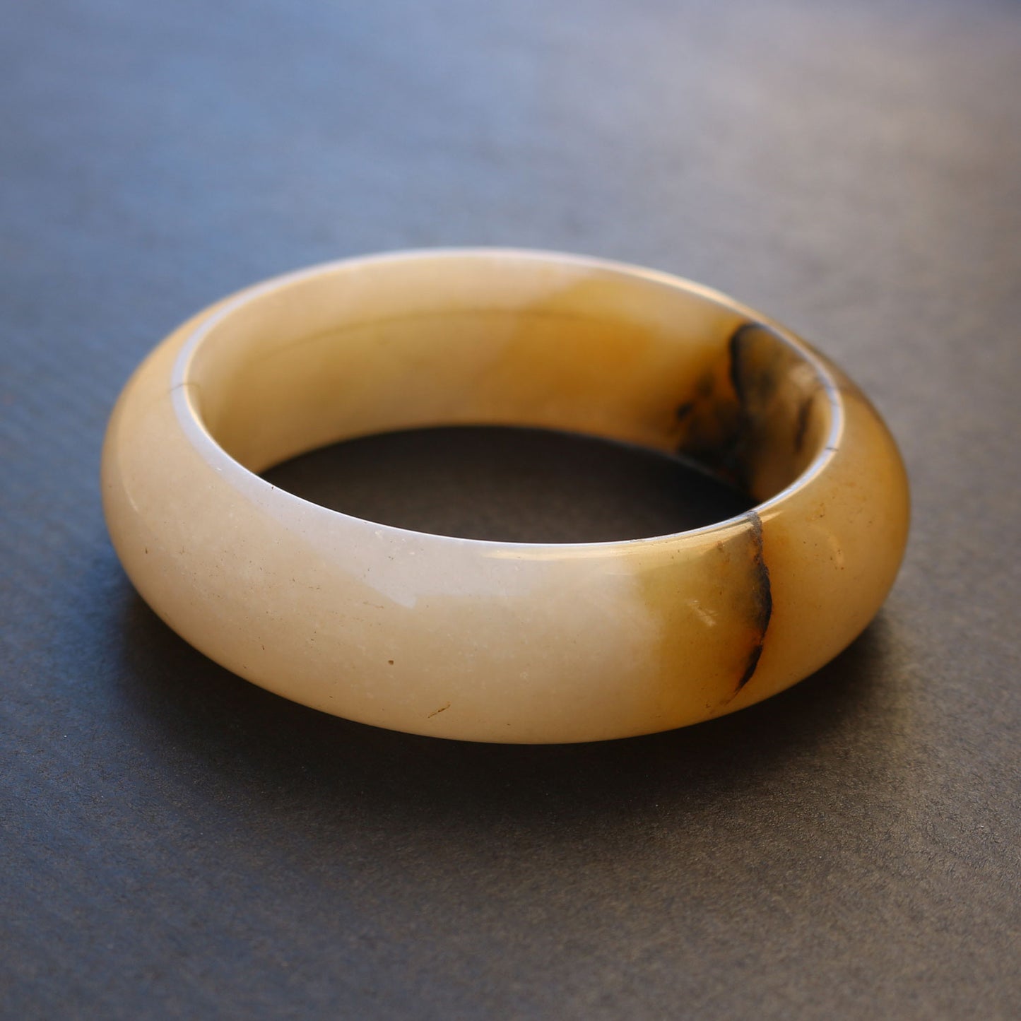 Honey Jade Bangle Bracelet