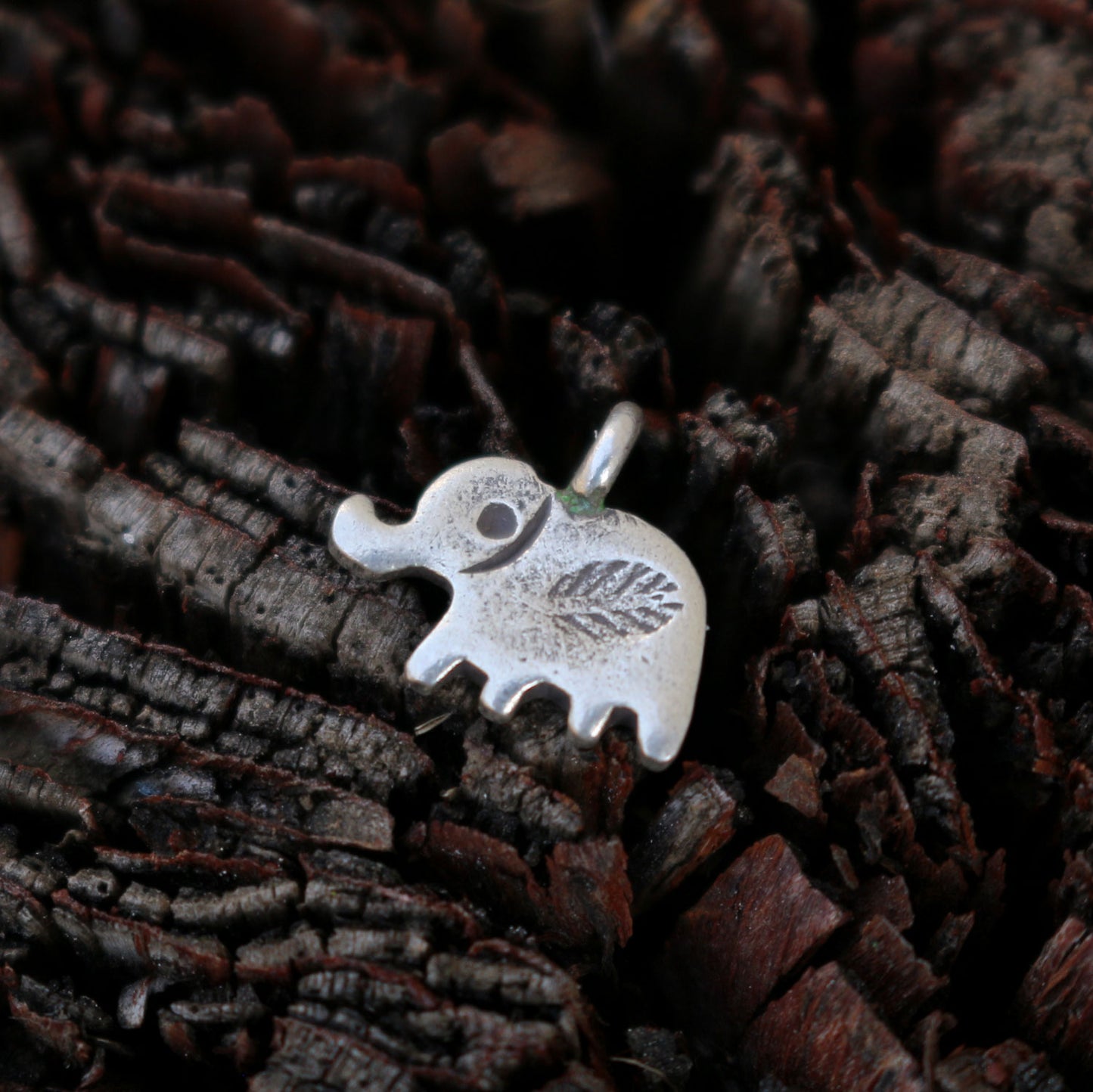 Silver Elephant Charm