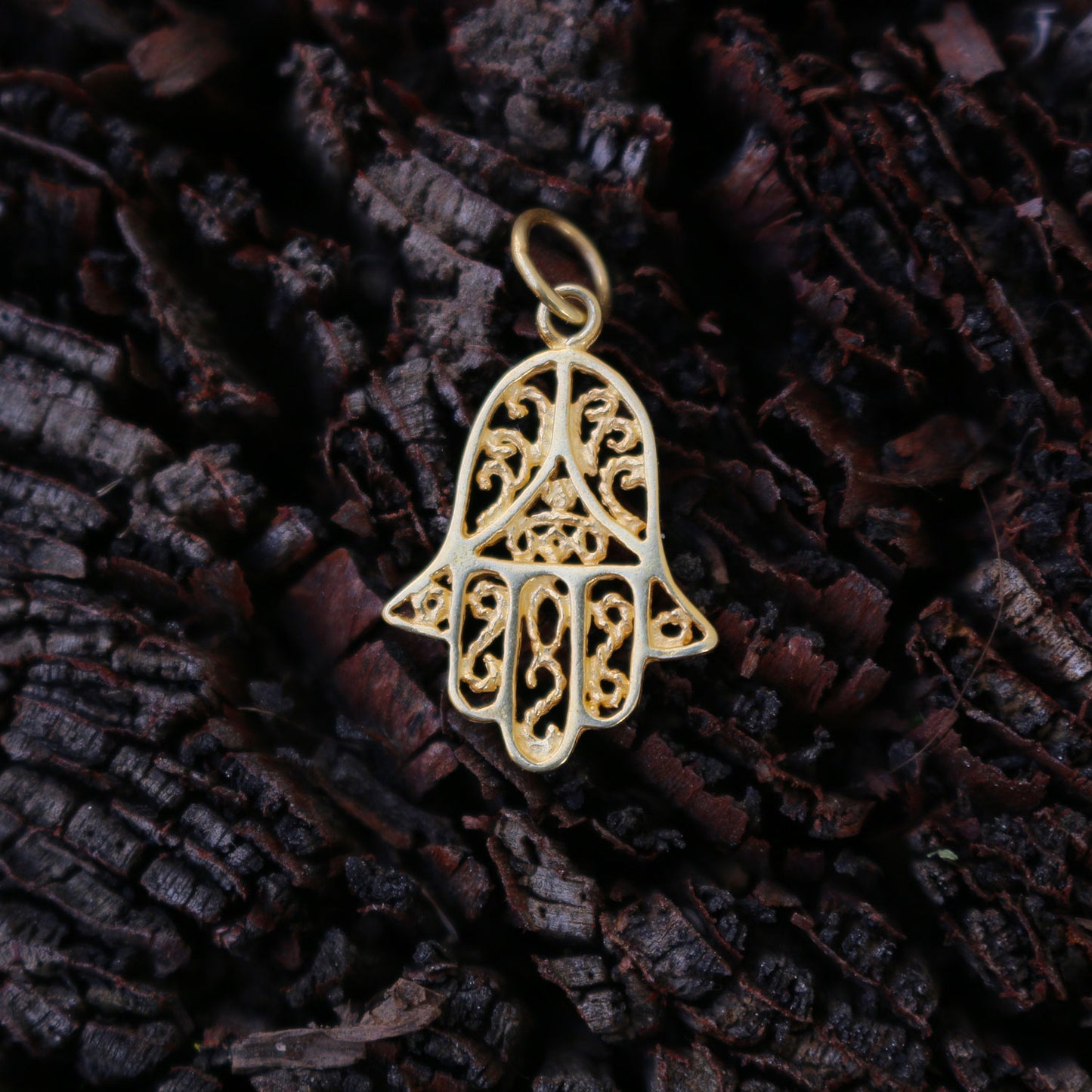 Sterling/Vermeil Hamsa Pendant