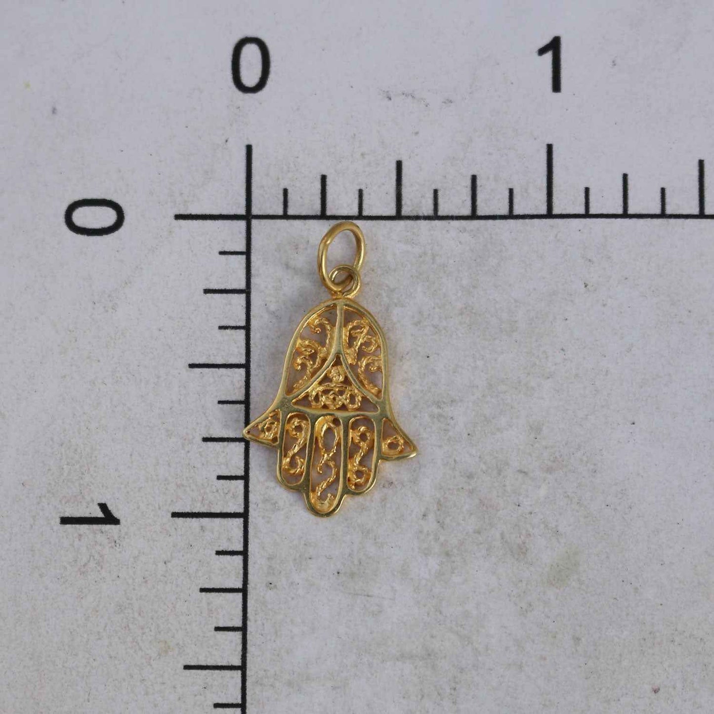 Sterling/Vermeil Hamsa Pendant