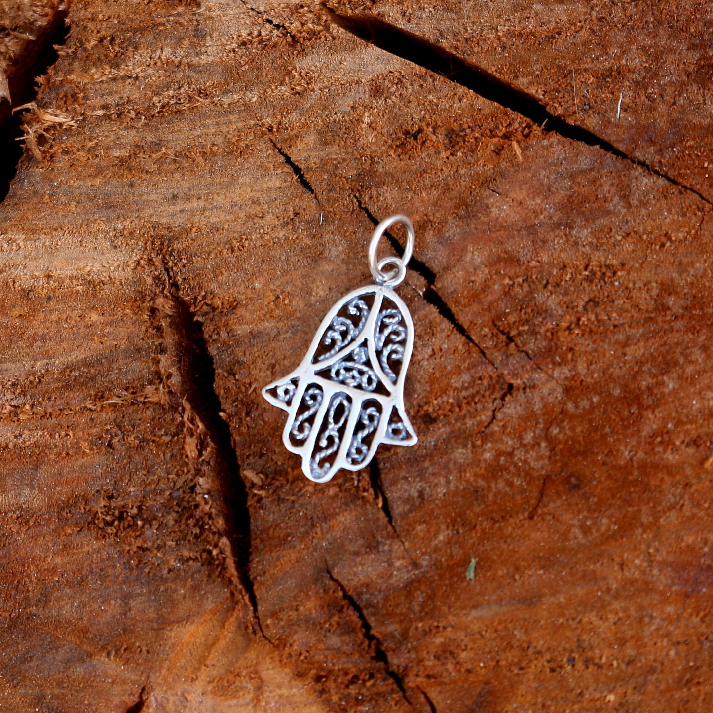 Sterling/Vermeil Hamsa Pendant