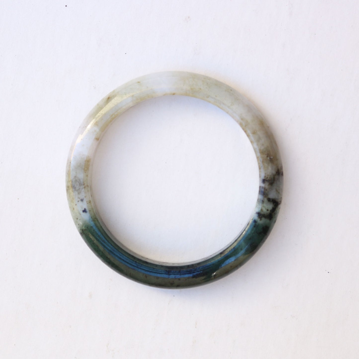 Two toned Jade Bangle