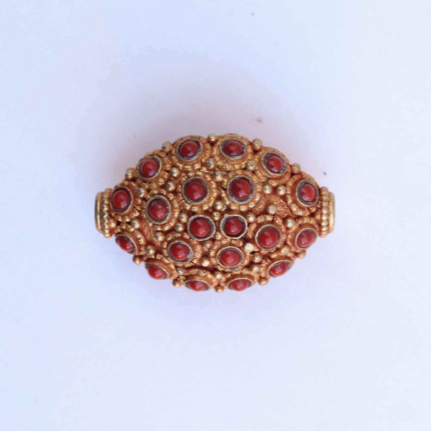 Coral Gold Bead