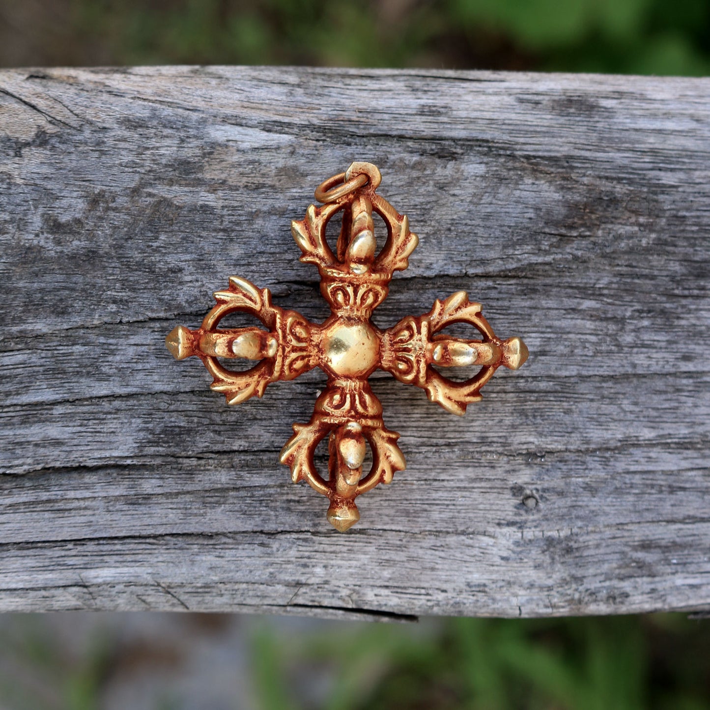 Large Double Dorje Pendant