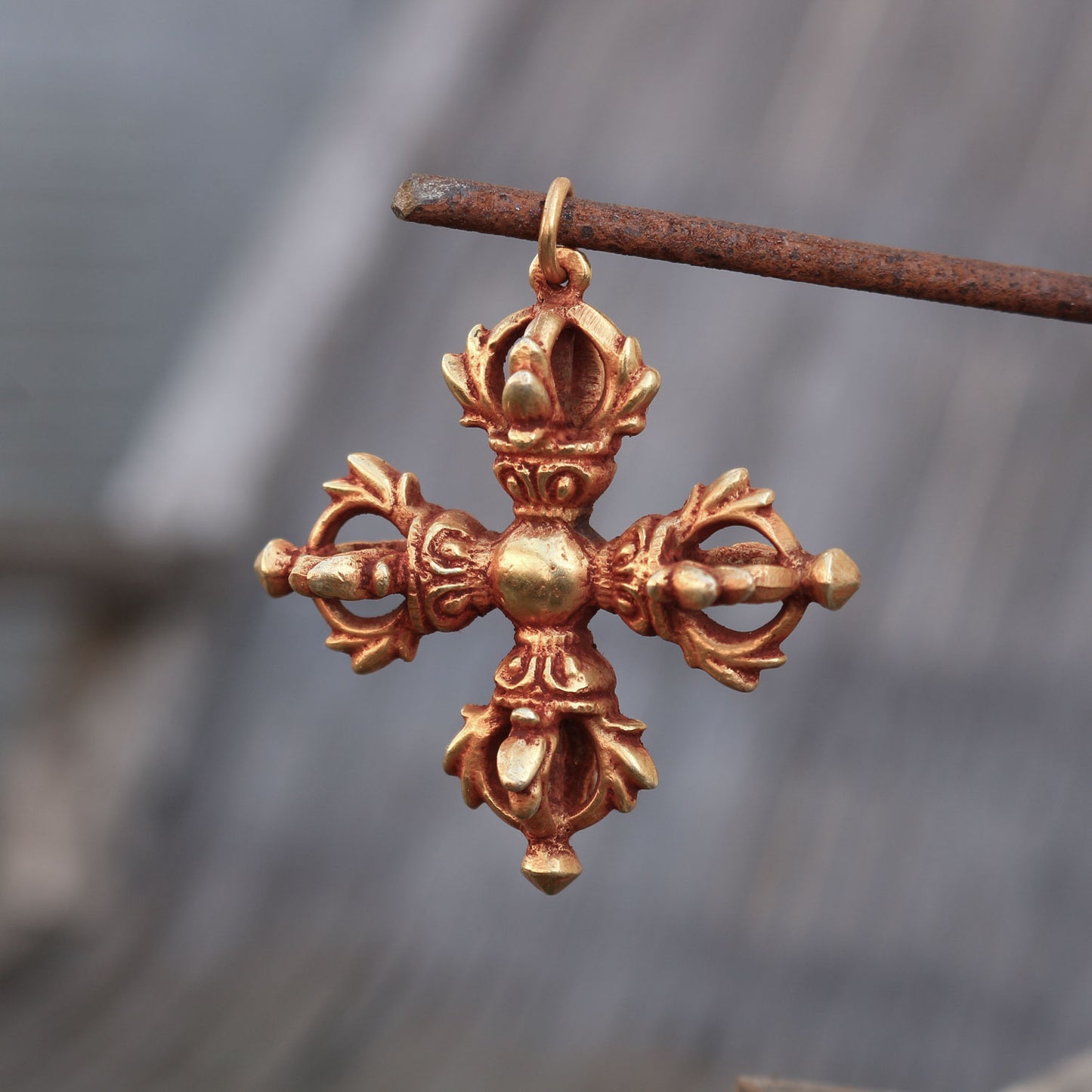 Large Double Dorje Pendant
