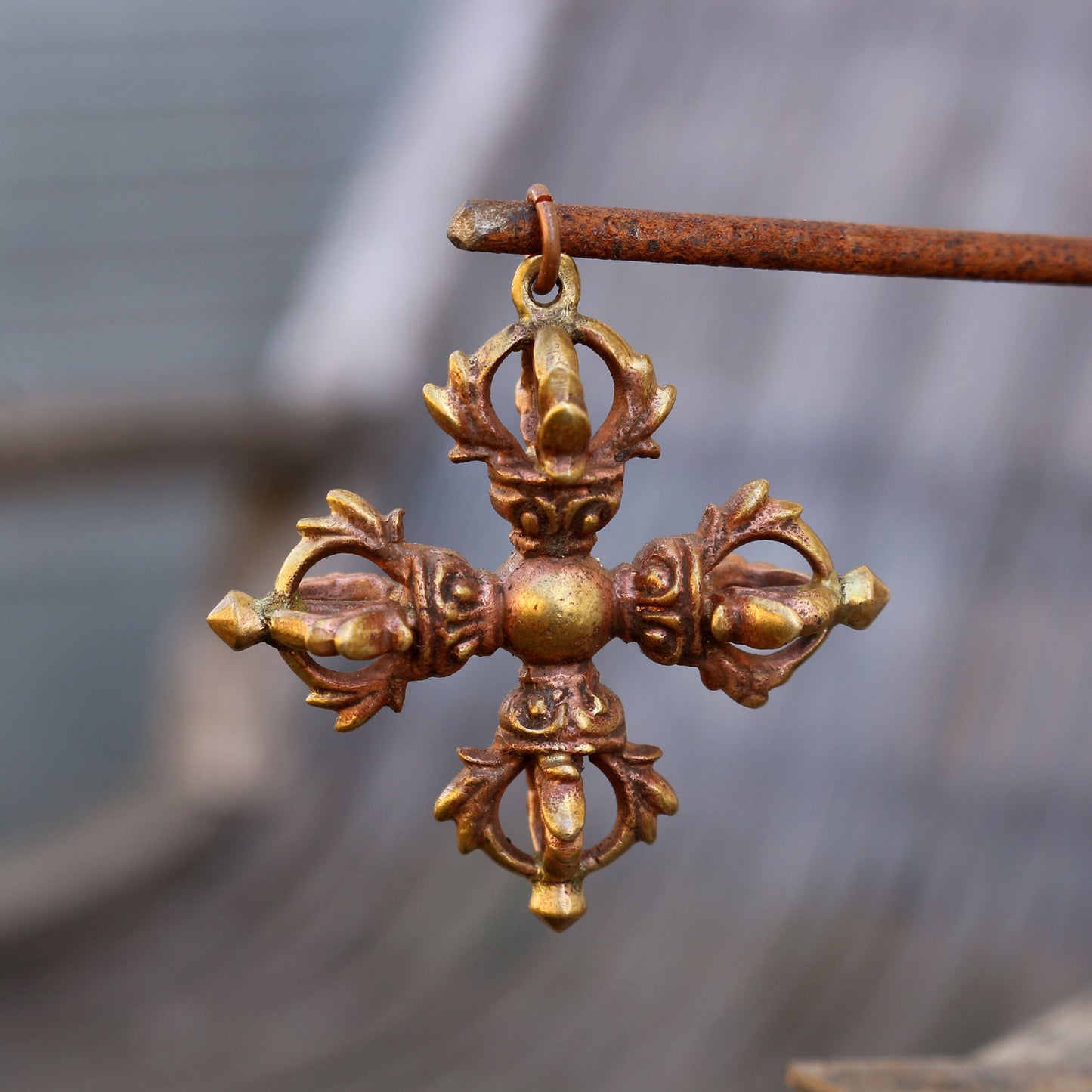 Large Double Dorje Pendant