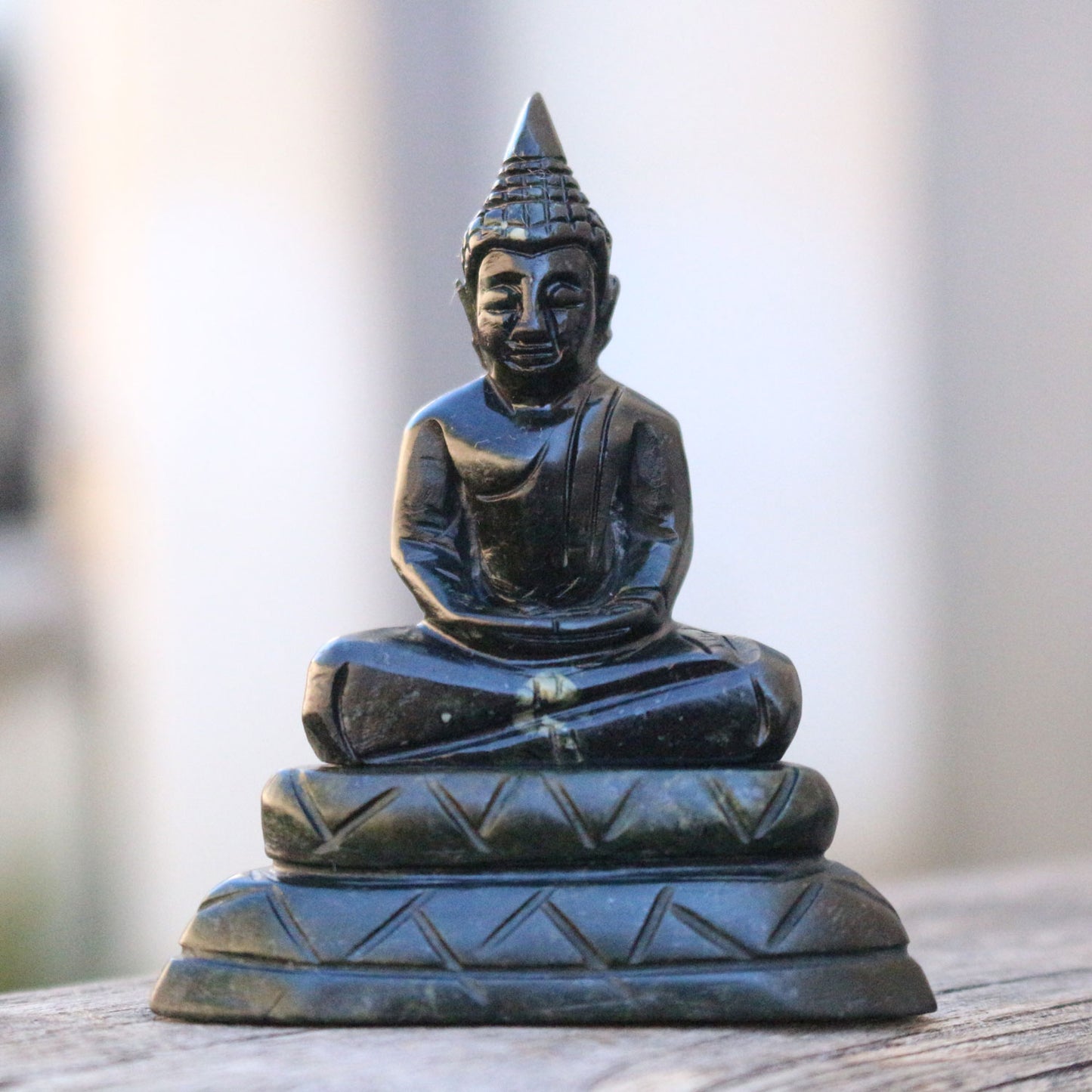 Meditating Jade Buddha Statue