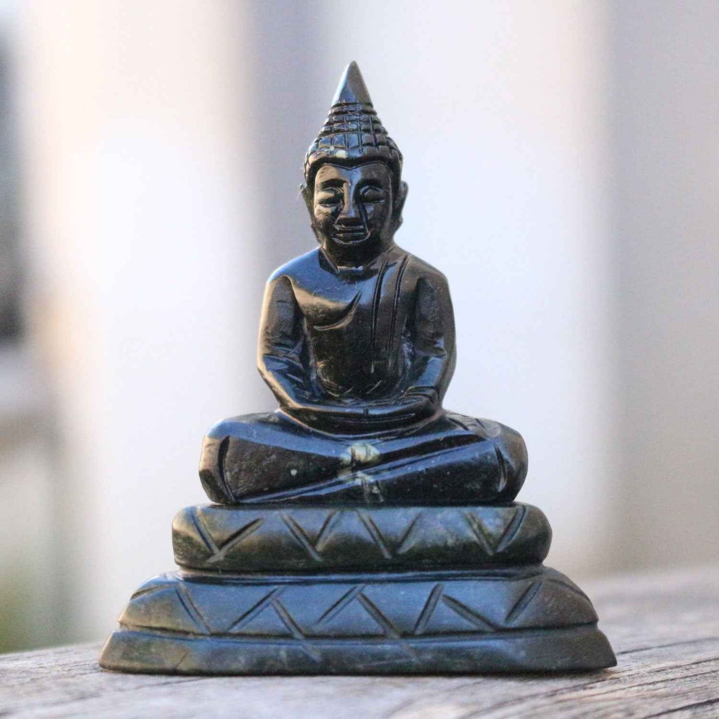 Meditating Jade Buddha Statue