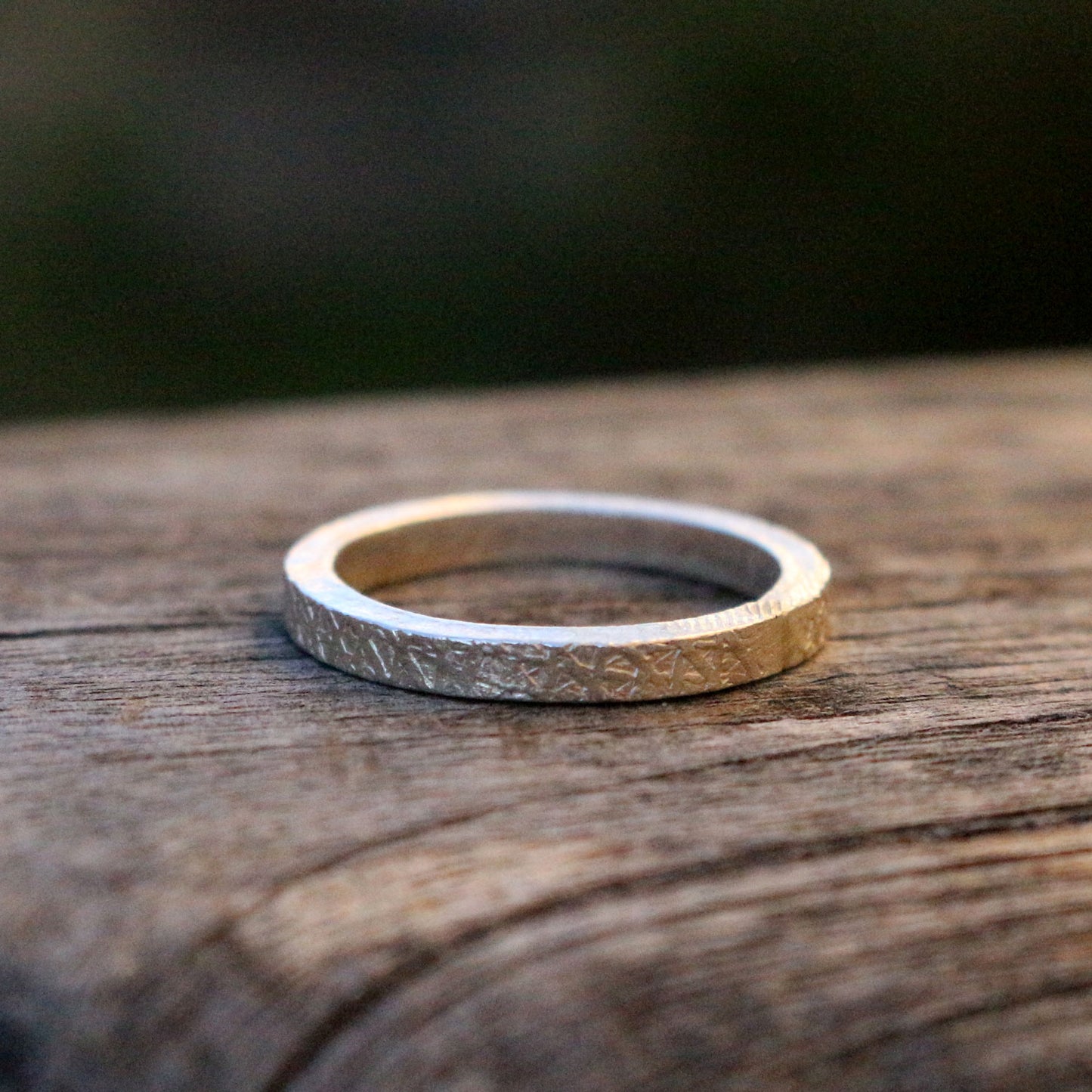 Thin Band Silver Ring