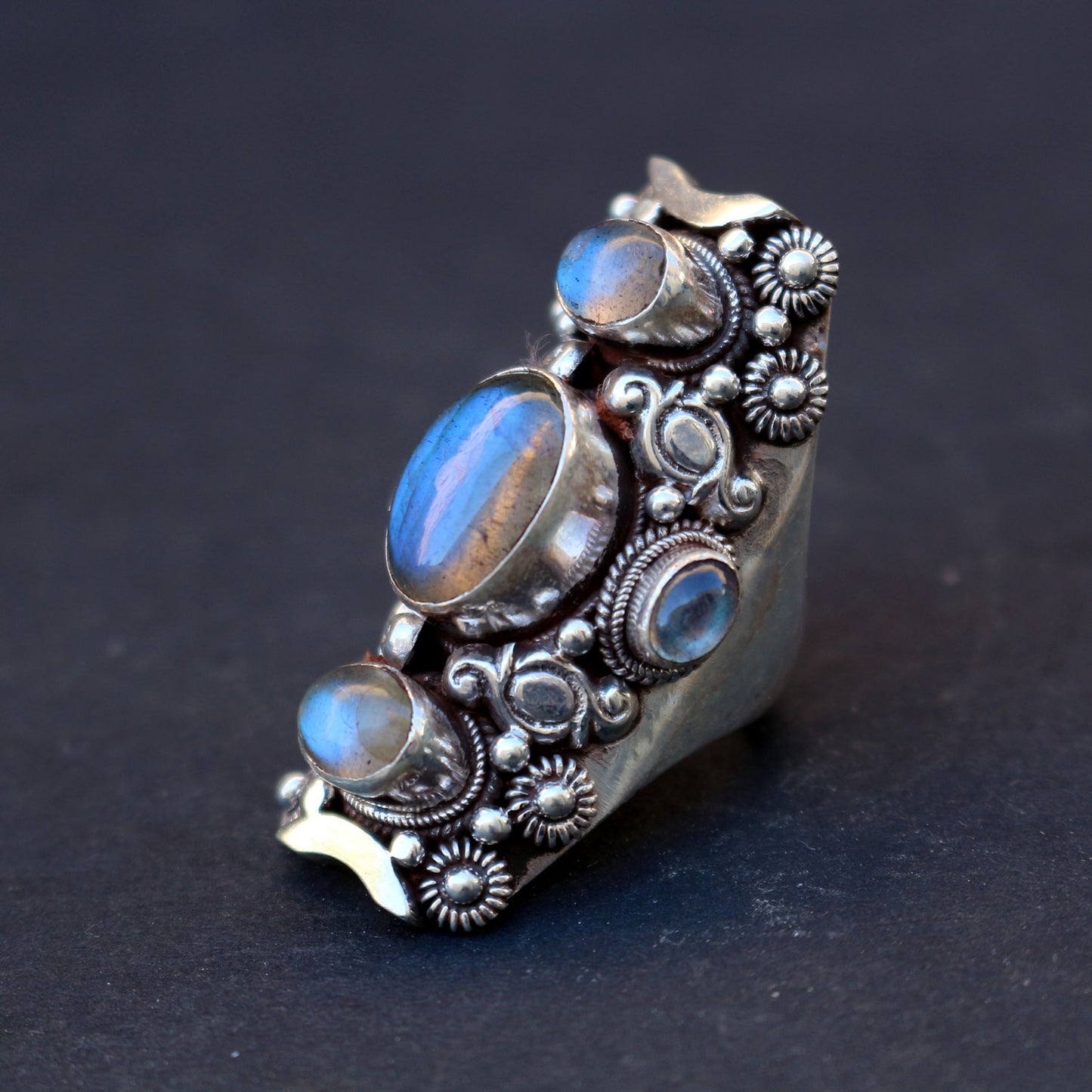 Sterling Silver Saddle Ring