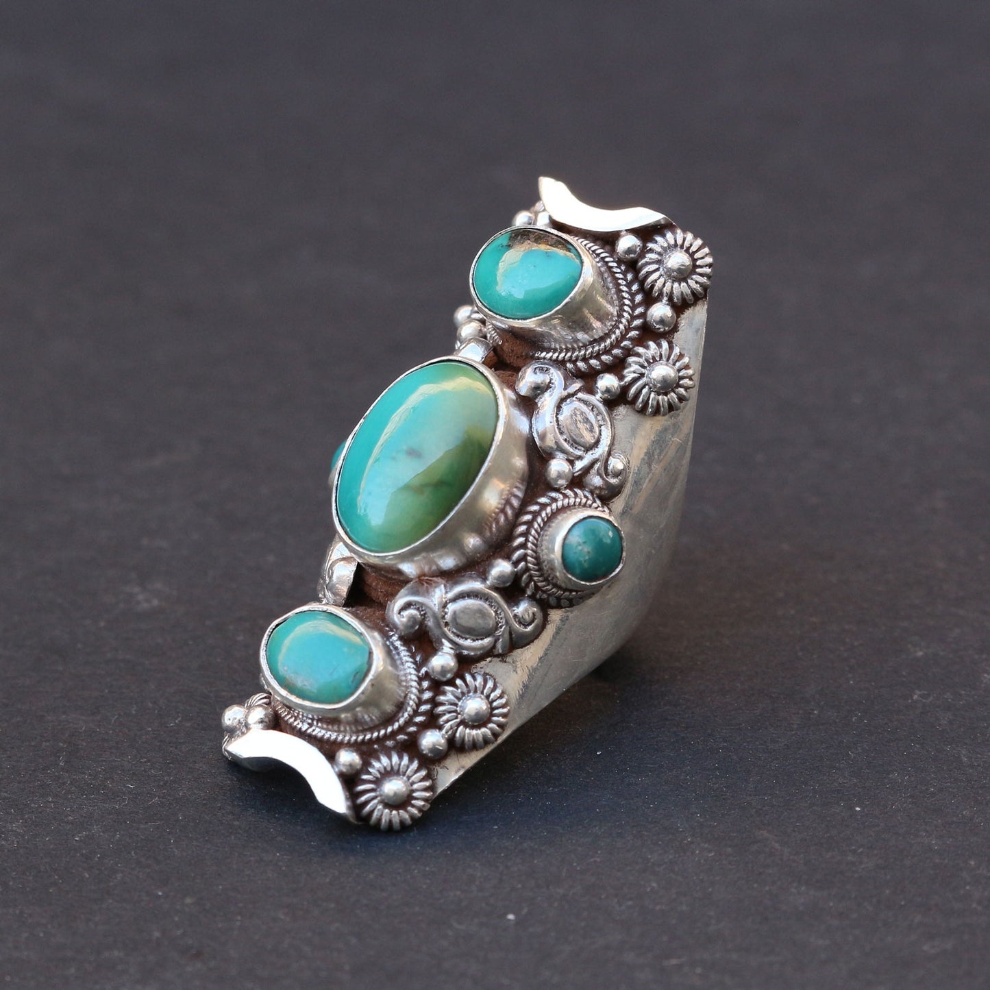 Sterling Silver Saddle Ring