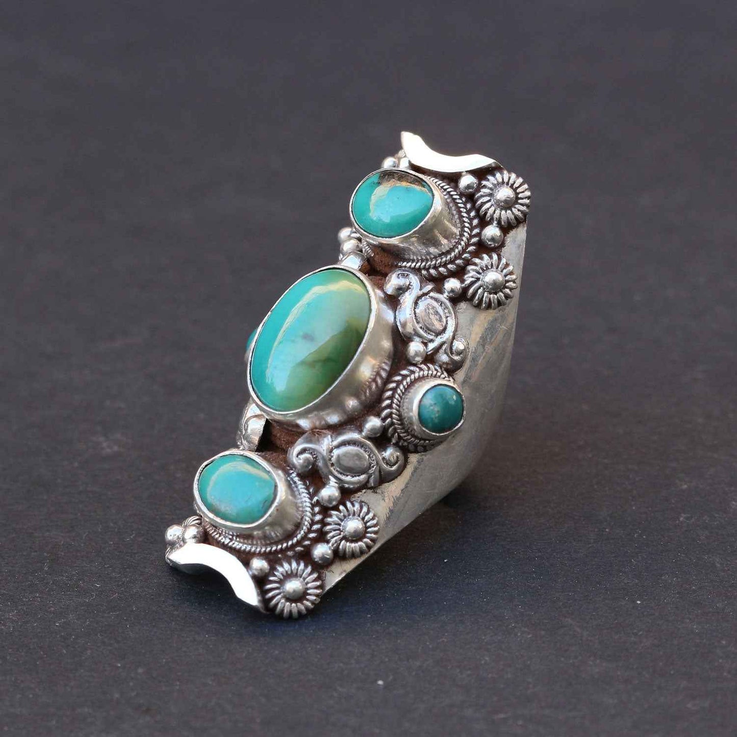 Sterling Silver Saddle Ring