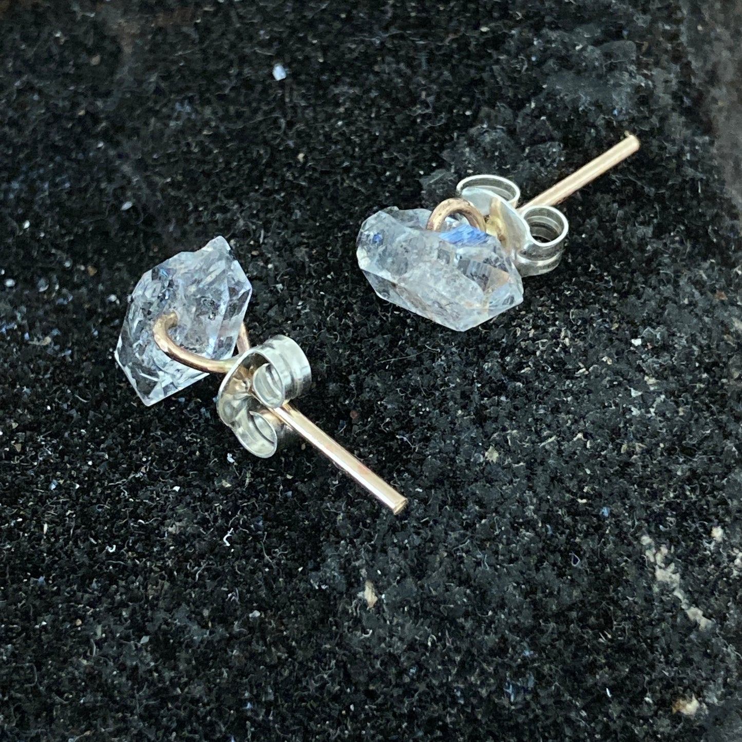 Herkimer Diamond Quartz Studs