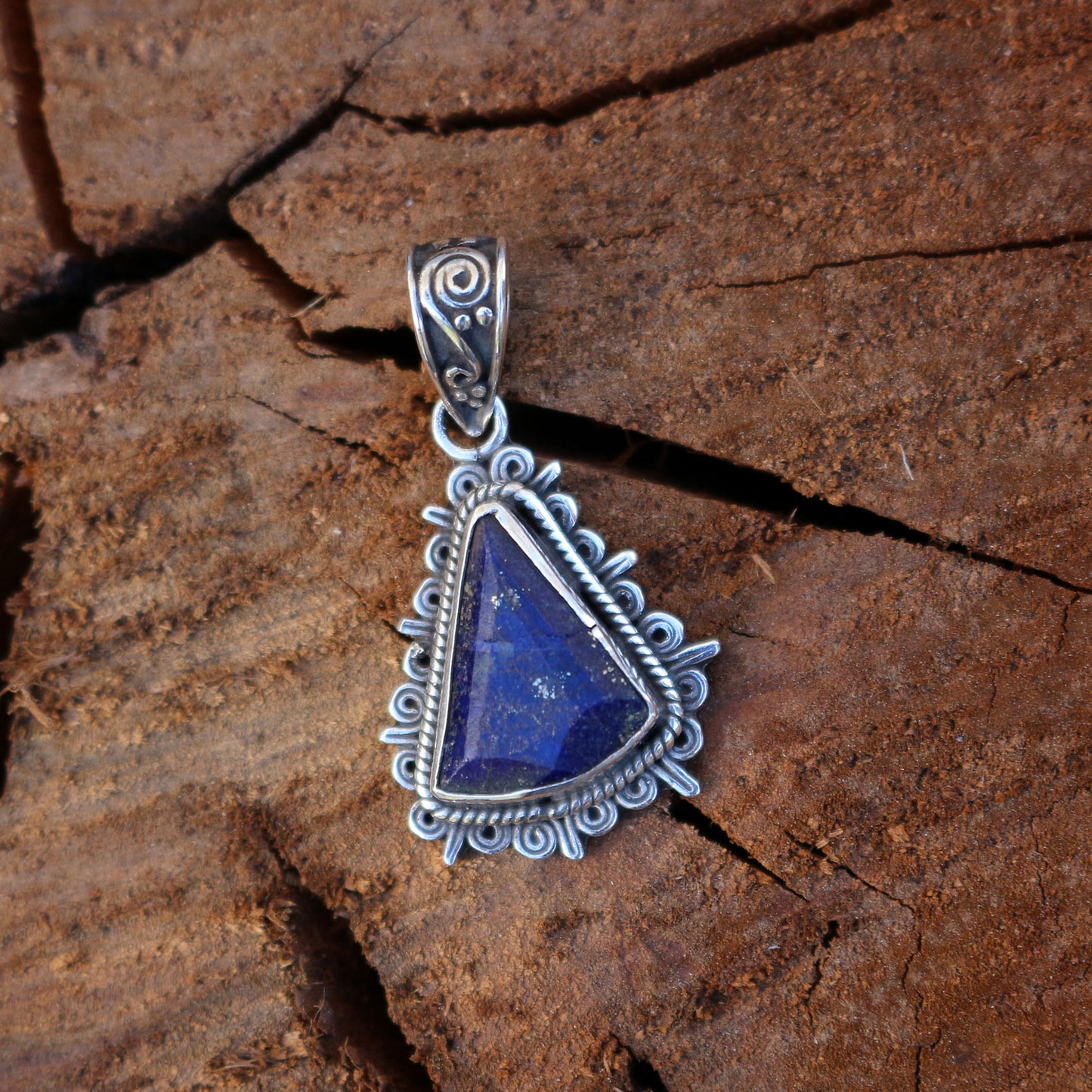 Lapis Lazuli Silver Pendant