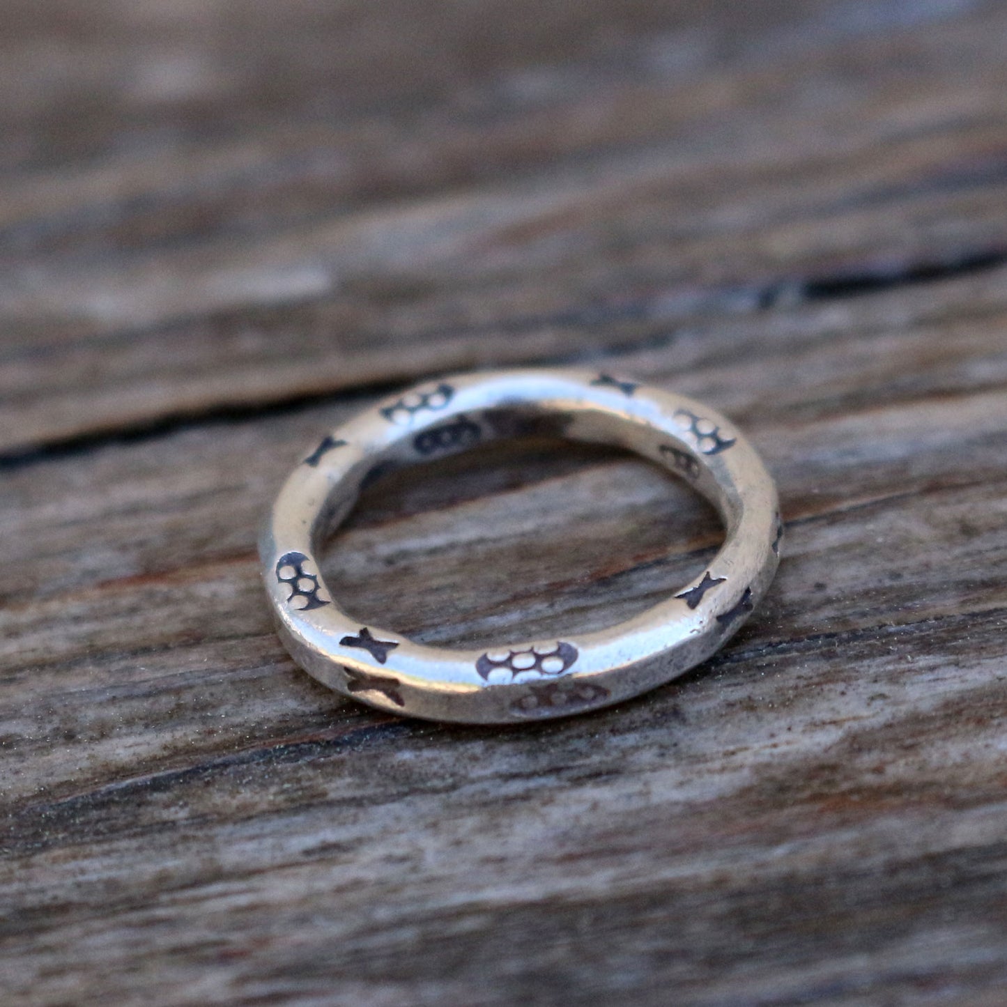 Stamped Silver Ring