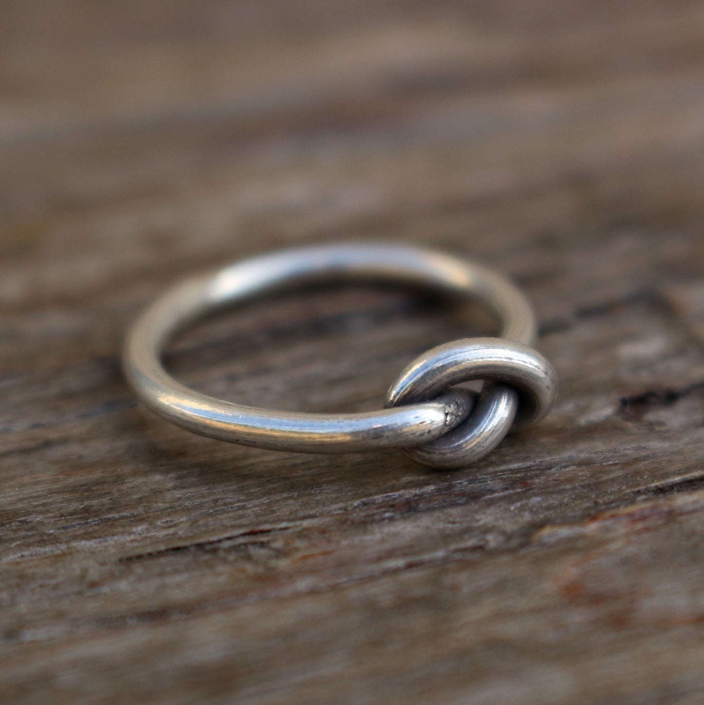 Thin Sterling Silver Love Knot Ring
