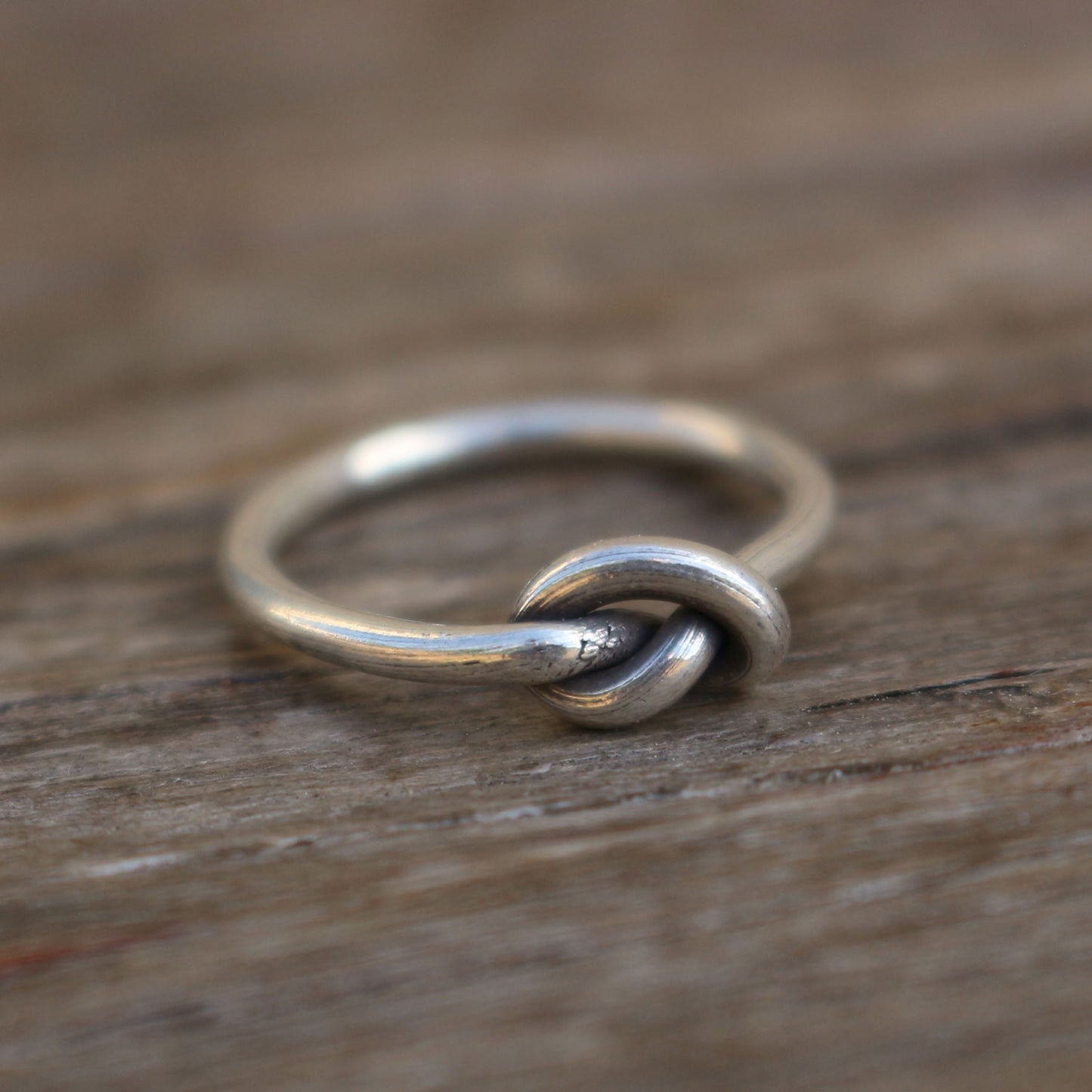 Thin Sterling Silver Love Knot Ring