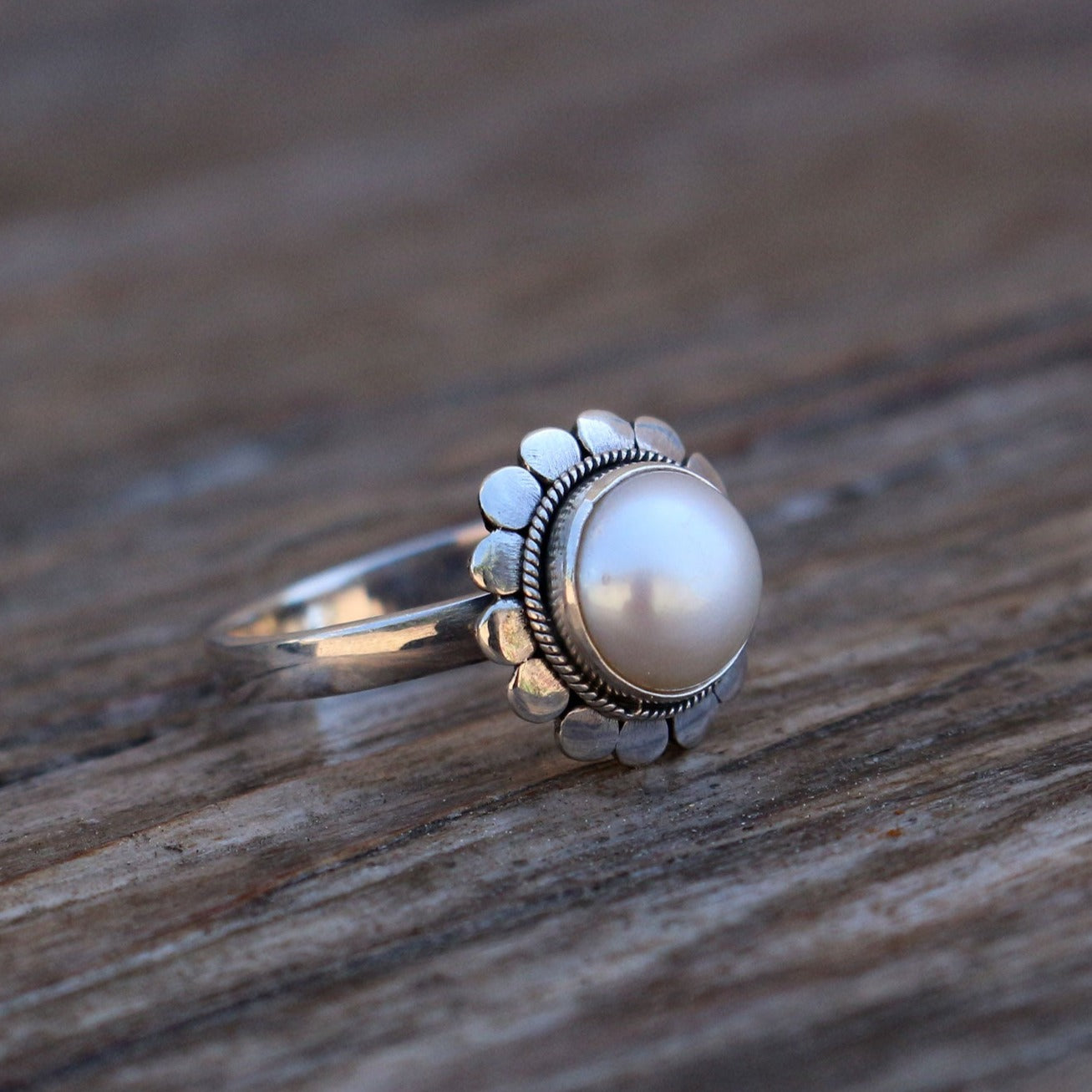 Freshwater Pearl Silver Ring