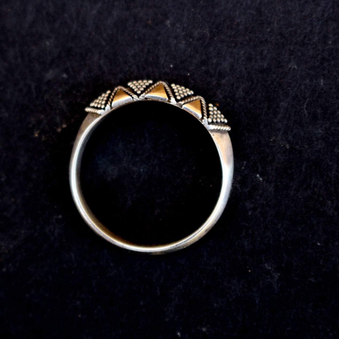Granulated Silver Ring