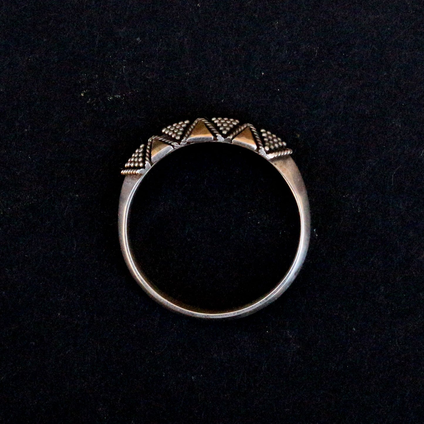 Granulated Silver Ring