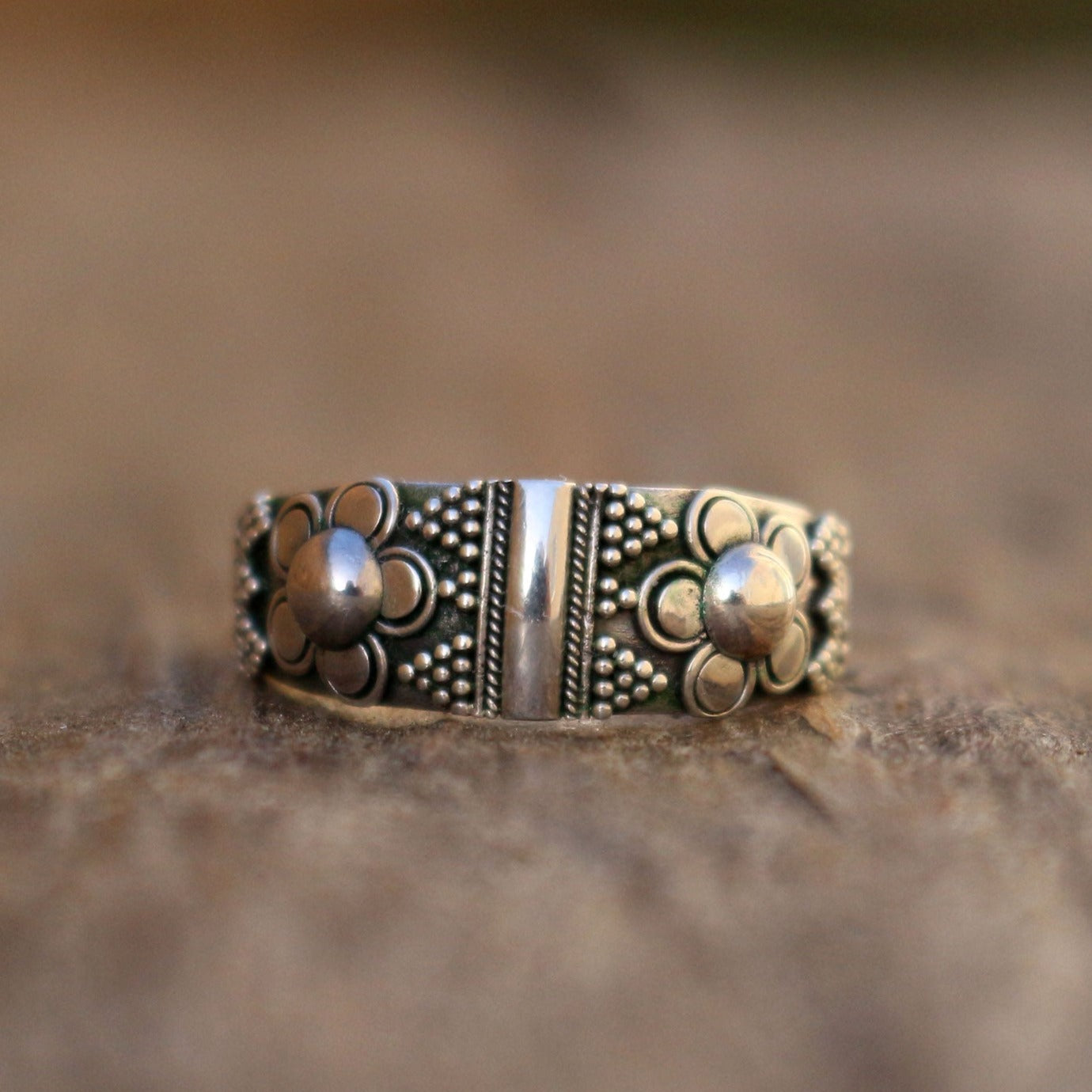 Granulated Silver Ring