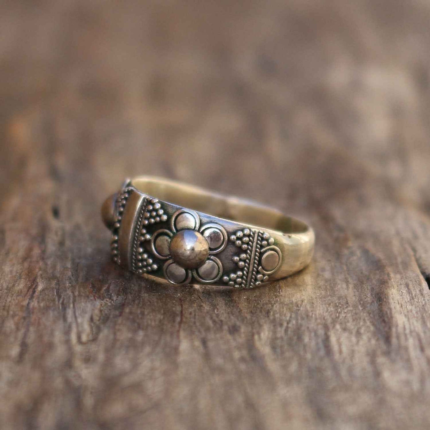 Granulated Silver Ring