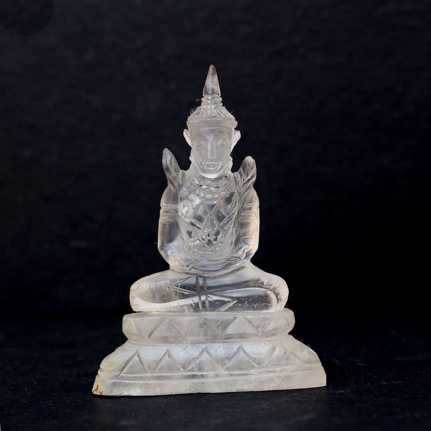 Clear Quartz Buddha Statue