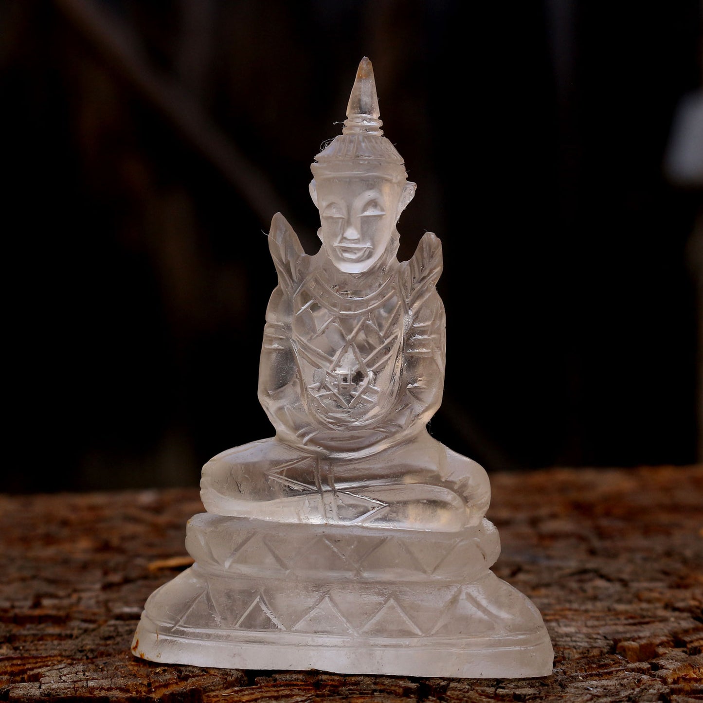 Clear Quartz Buddha Statue
