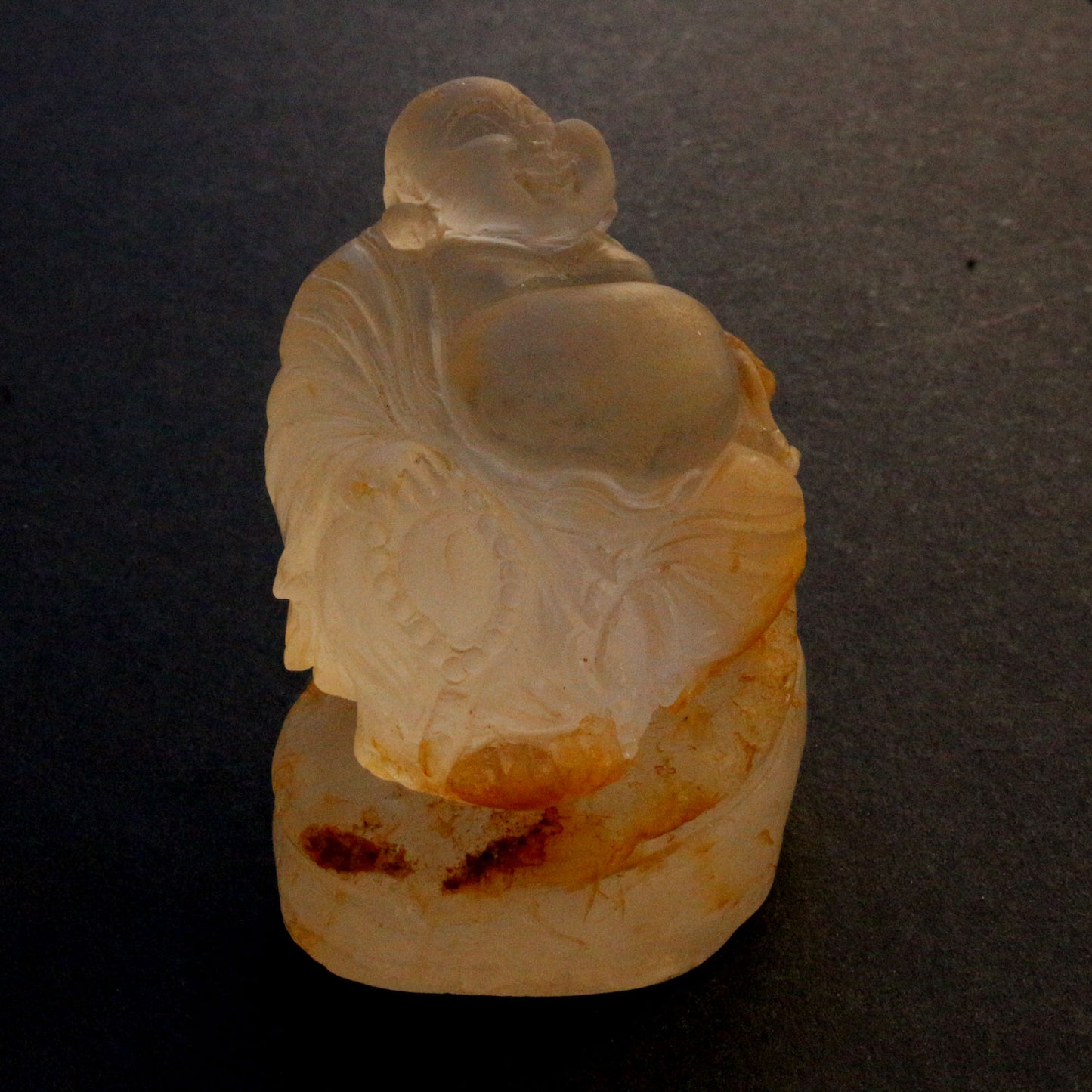 Crystal Quartz Happy Buddha Statue