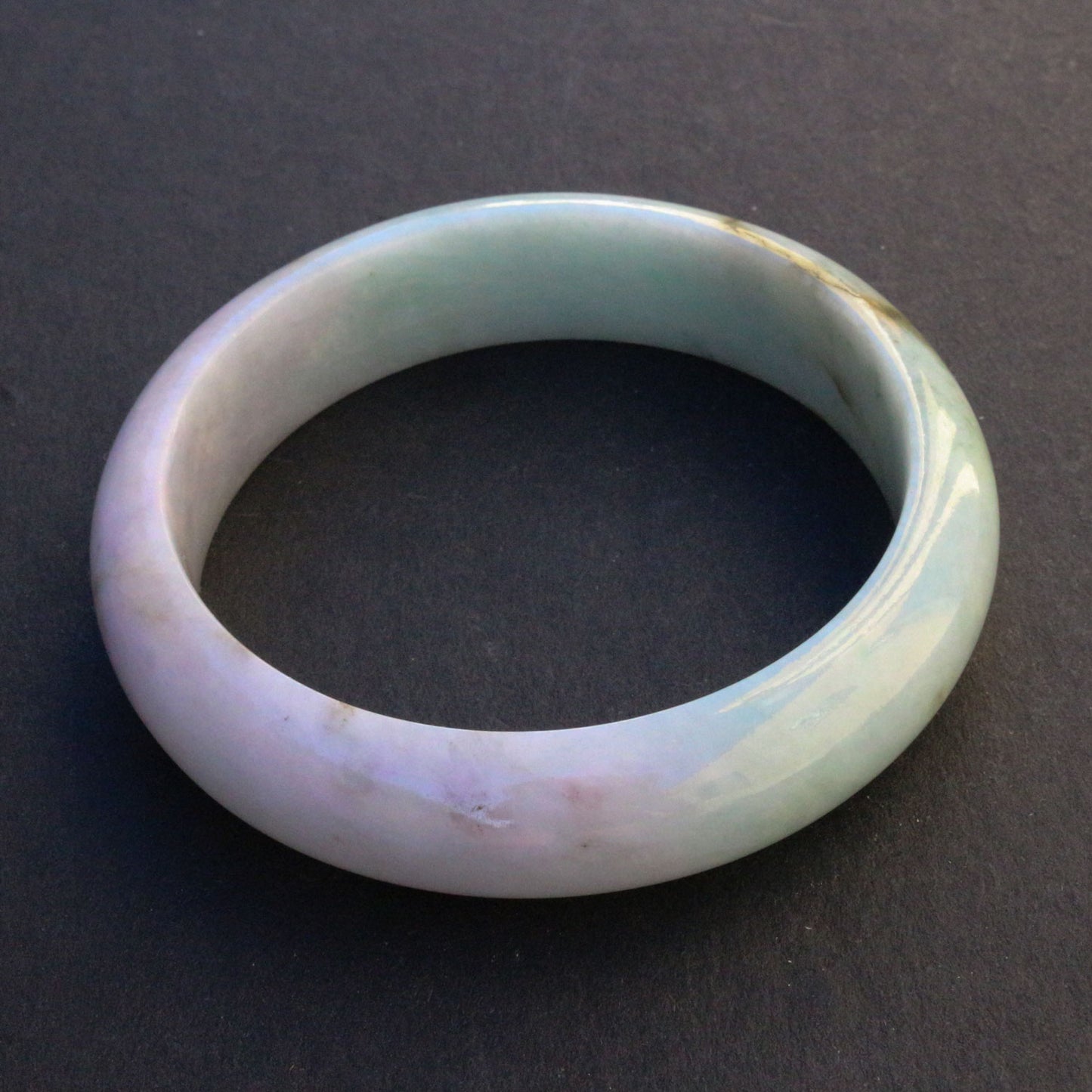 Green And Purple Jade Bangle
