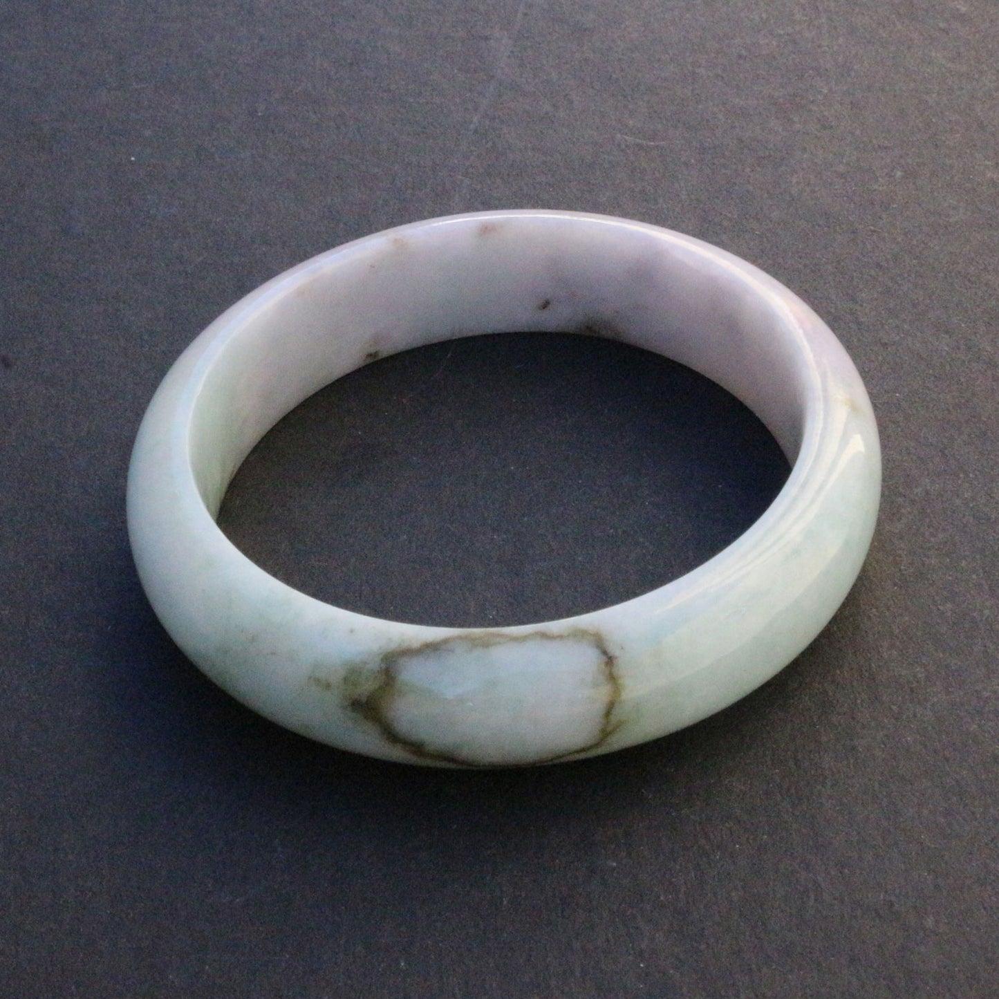 Green And Purple Jade Bangle