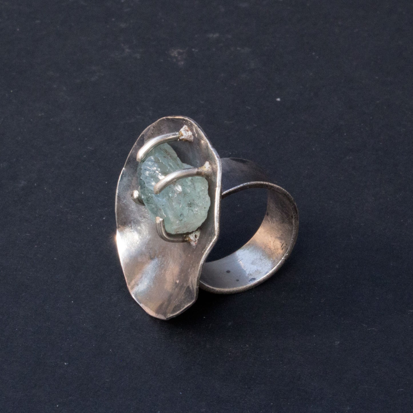 Aquamarine Sterling Silver Ring