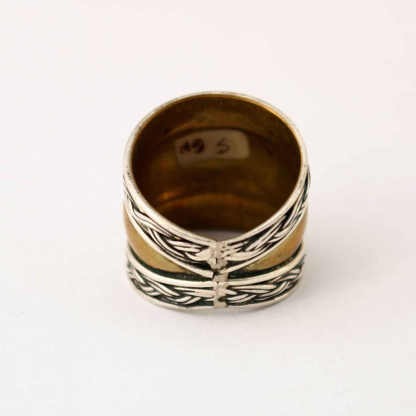 Silver & Brass Combination Ring