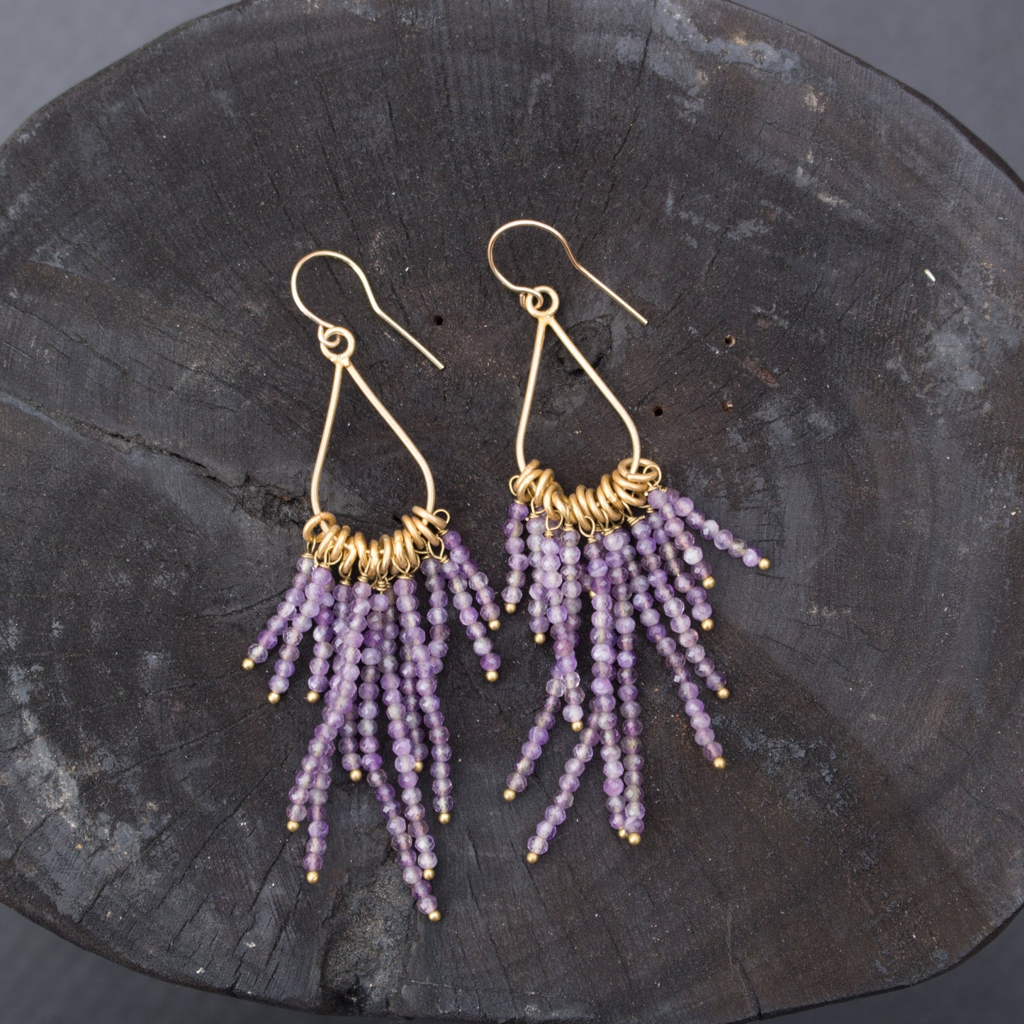 Amethyst Chandelier Earrings