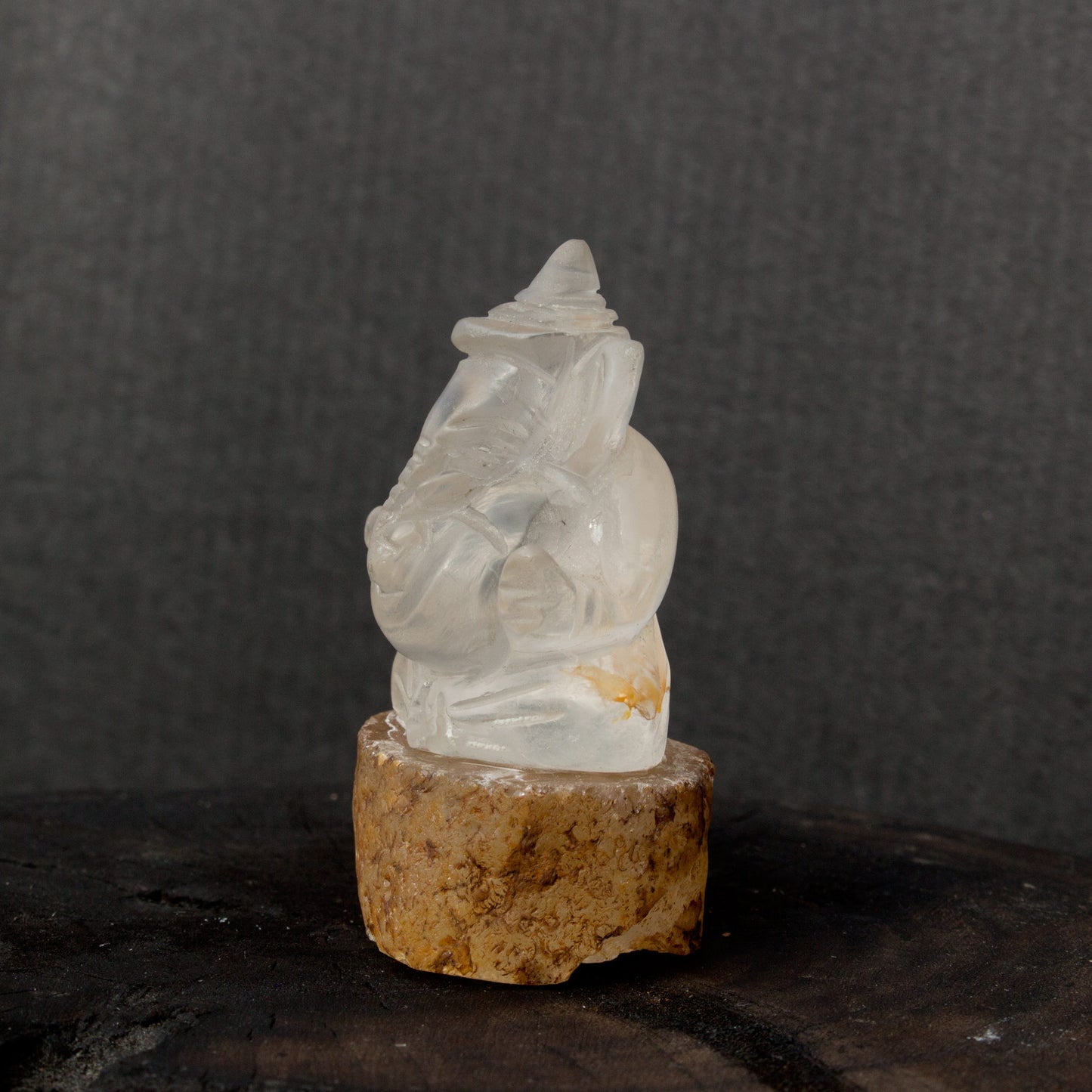 Clear quartz Ganesha