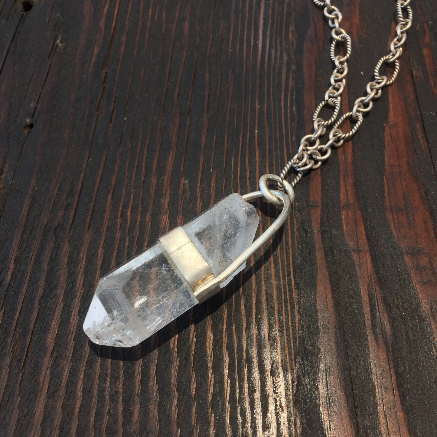 Crystal quartz necklace