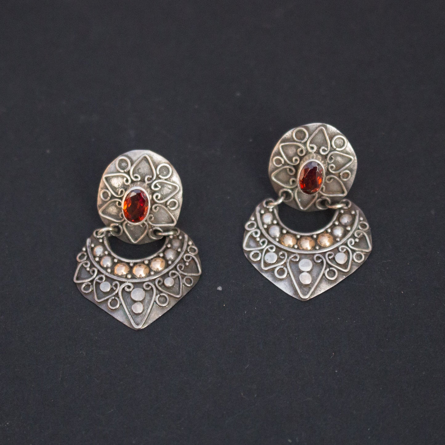 Garnet Stud Earrings