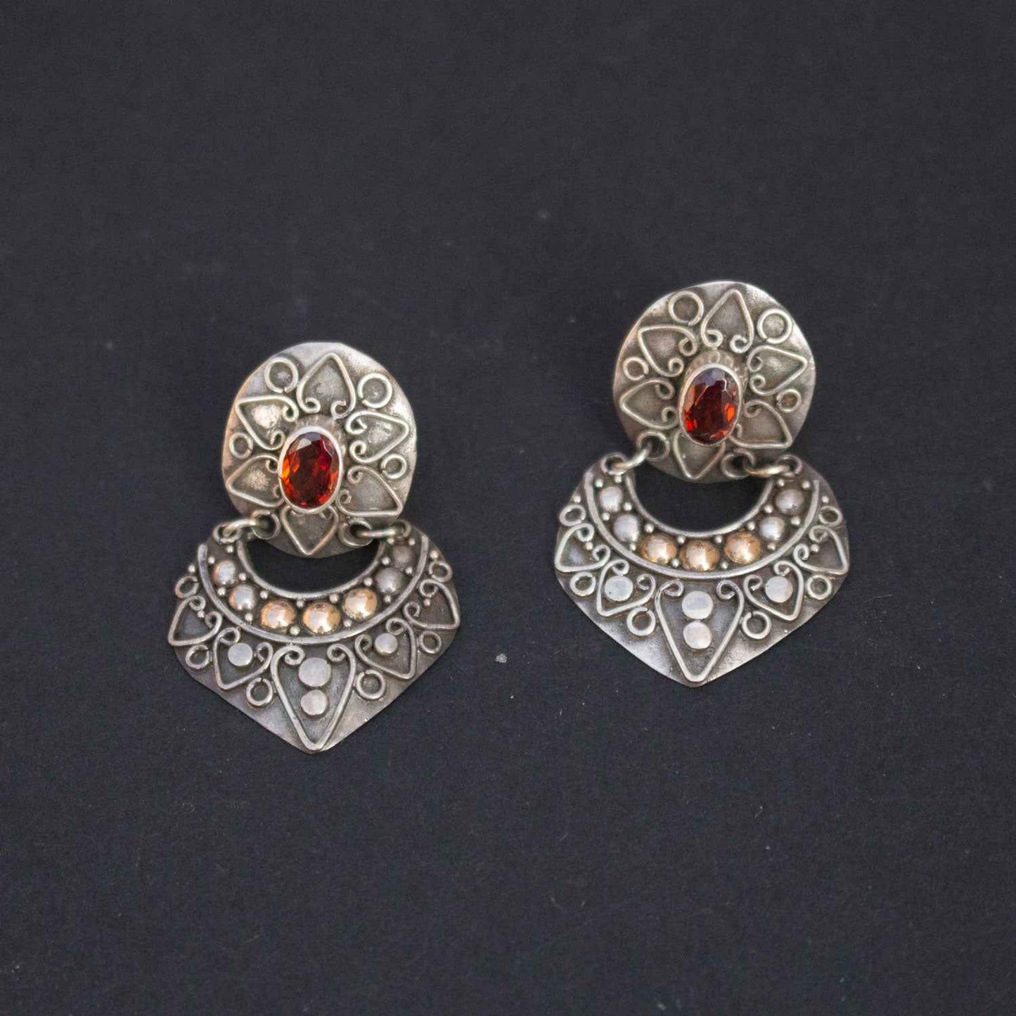 Garnet Stud Earrings