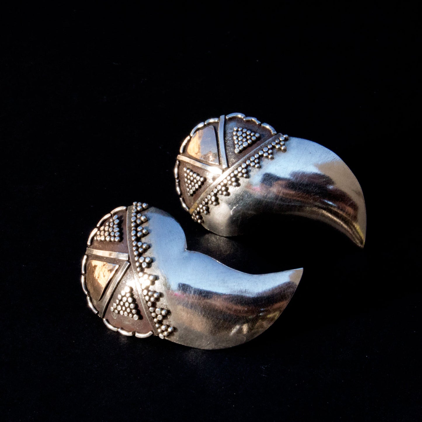 Vintage Granulated Stud Earrings