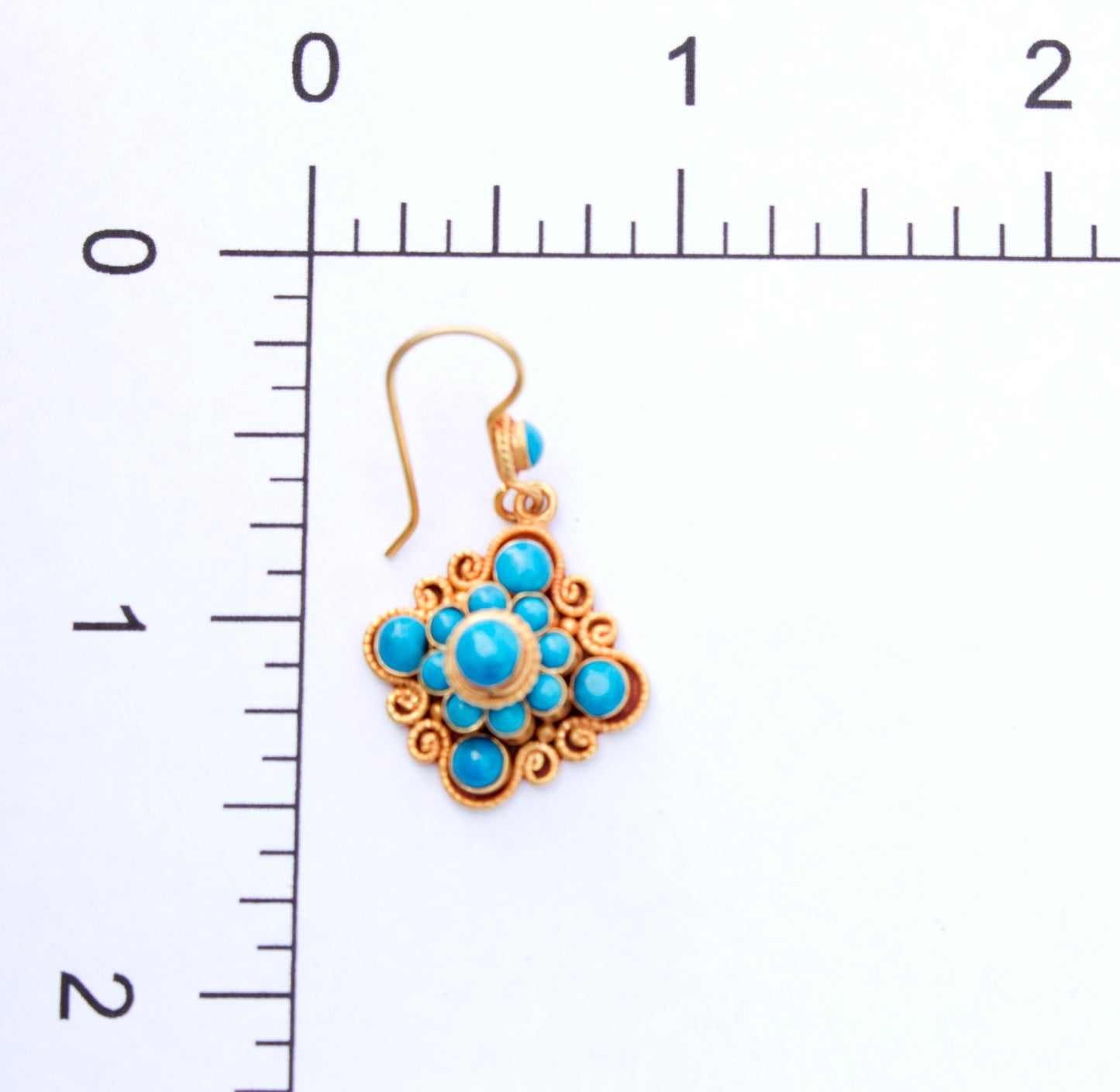 Turquoise Mandala Earrings - Trendivine