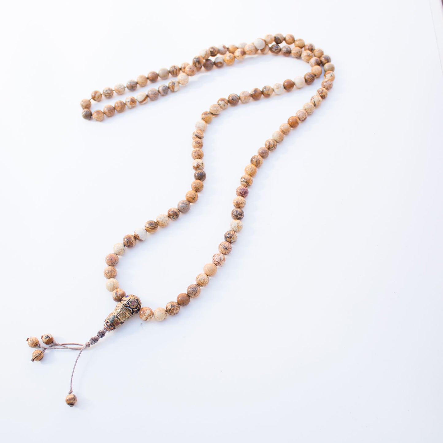 Jasper mala bead