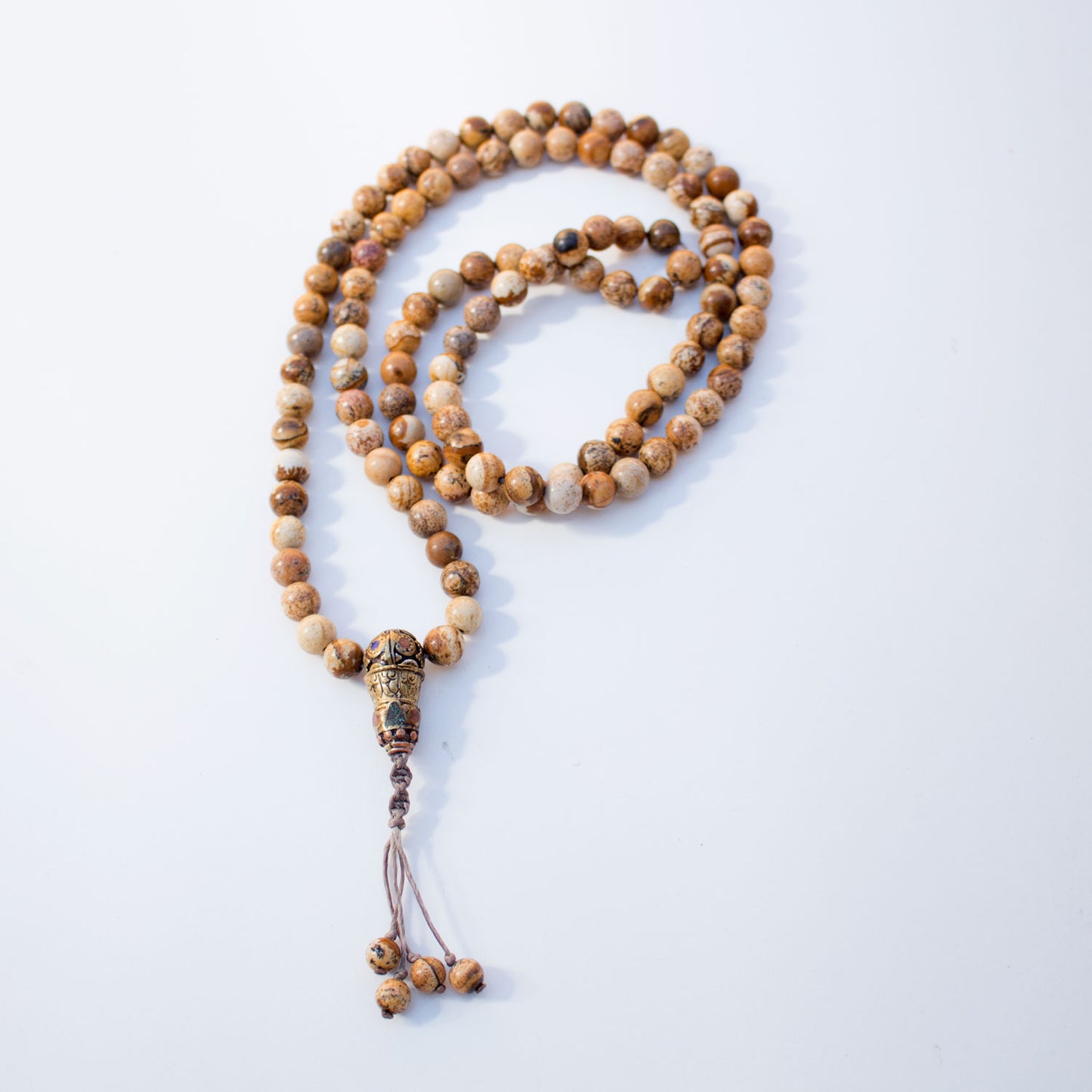 Jasper mala bead