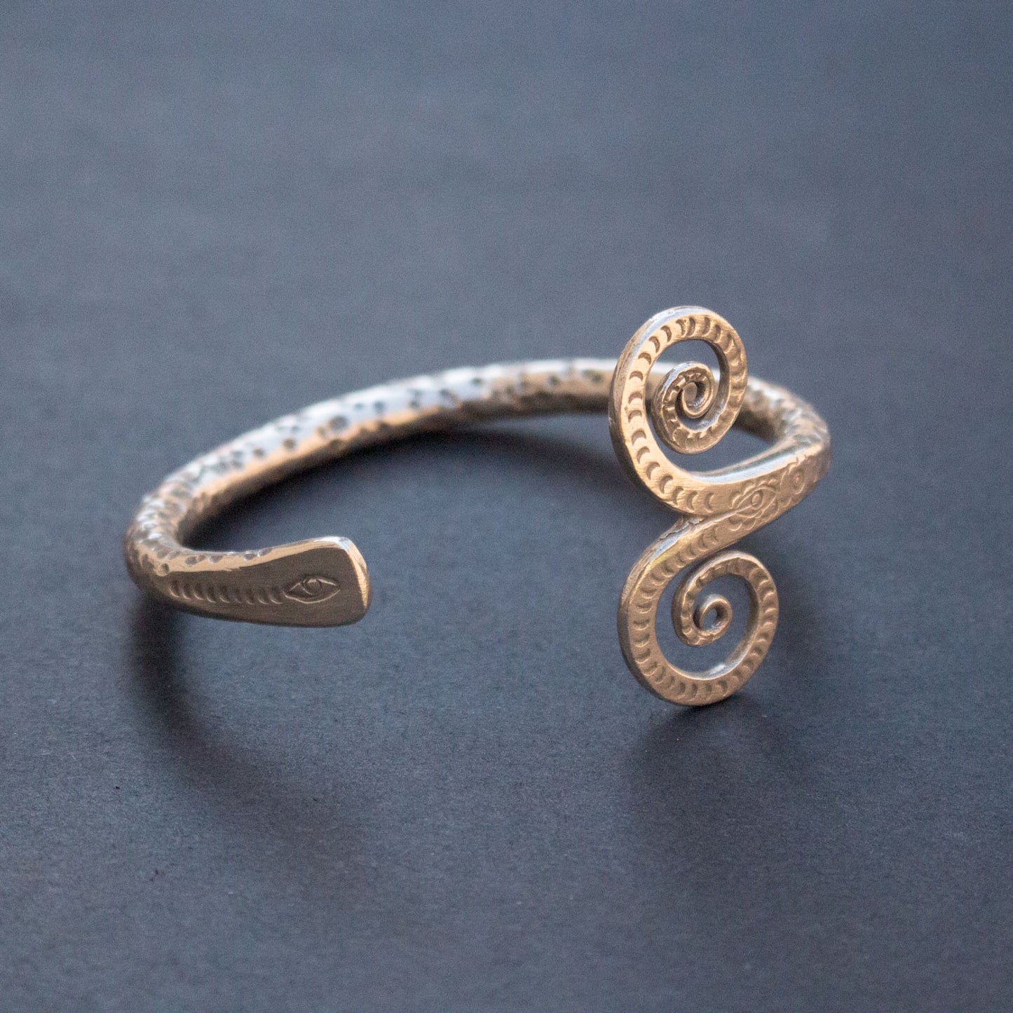 Hammered Hilltribe Silver Cuff Bracelet