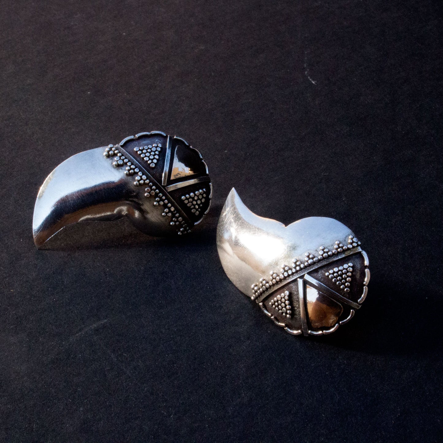 Vintage Granulated Stud Earrings
