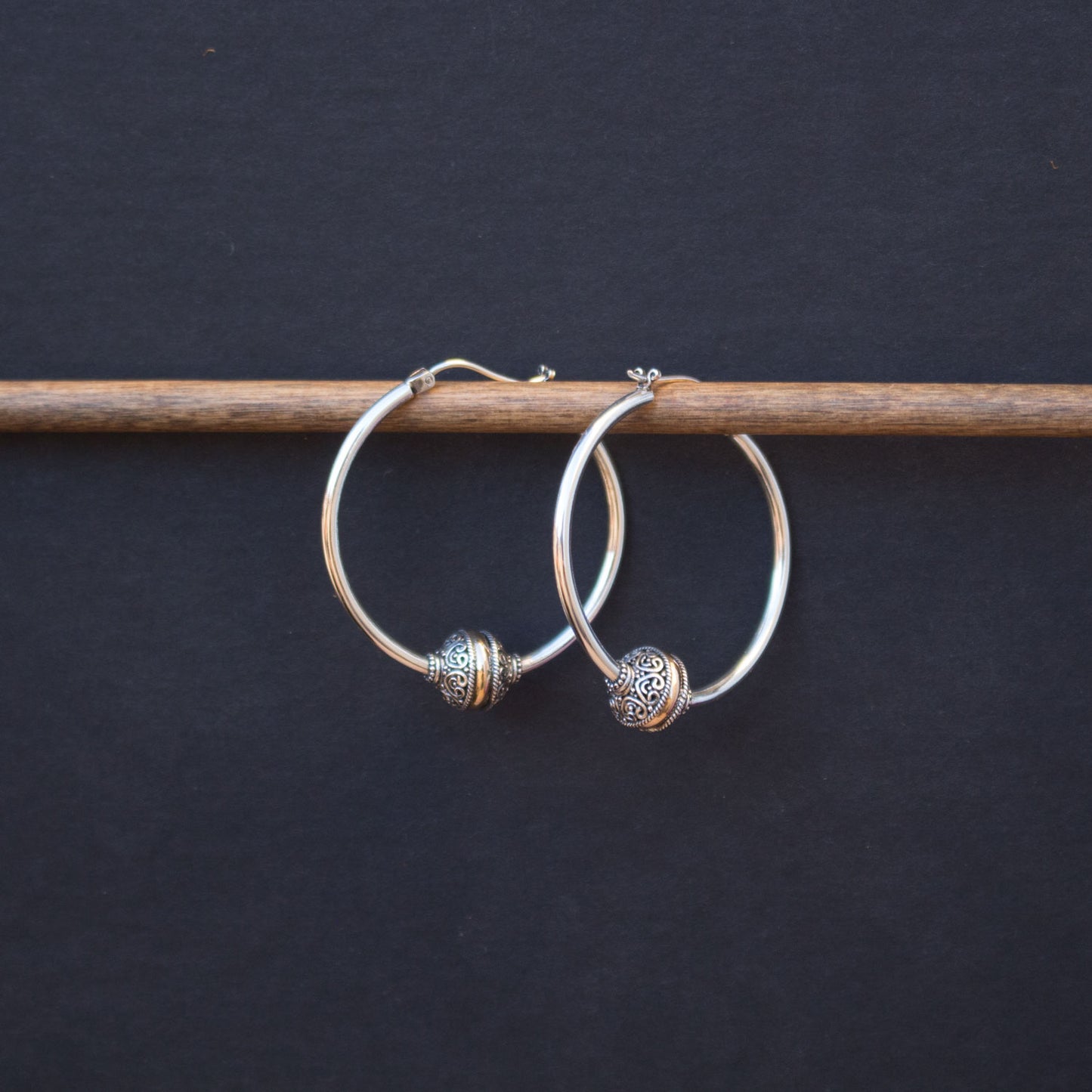 Silver Hoop Earrings